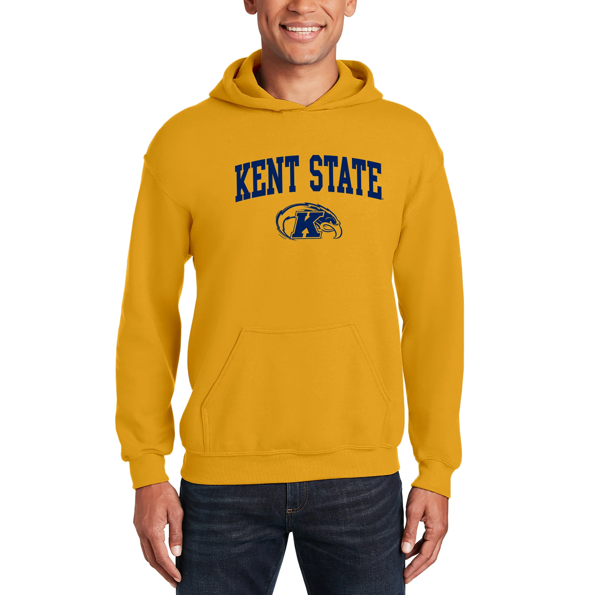 Kent State Golden Flashes Arch Logo Hoodie - Gold - Image 3