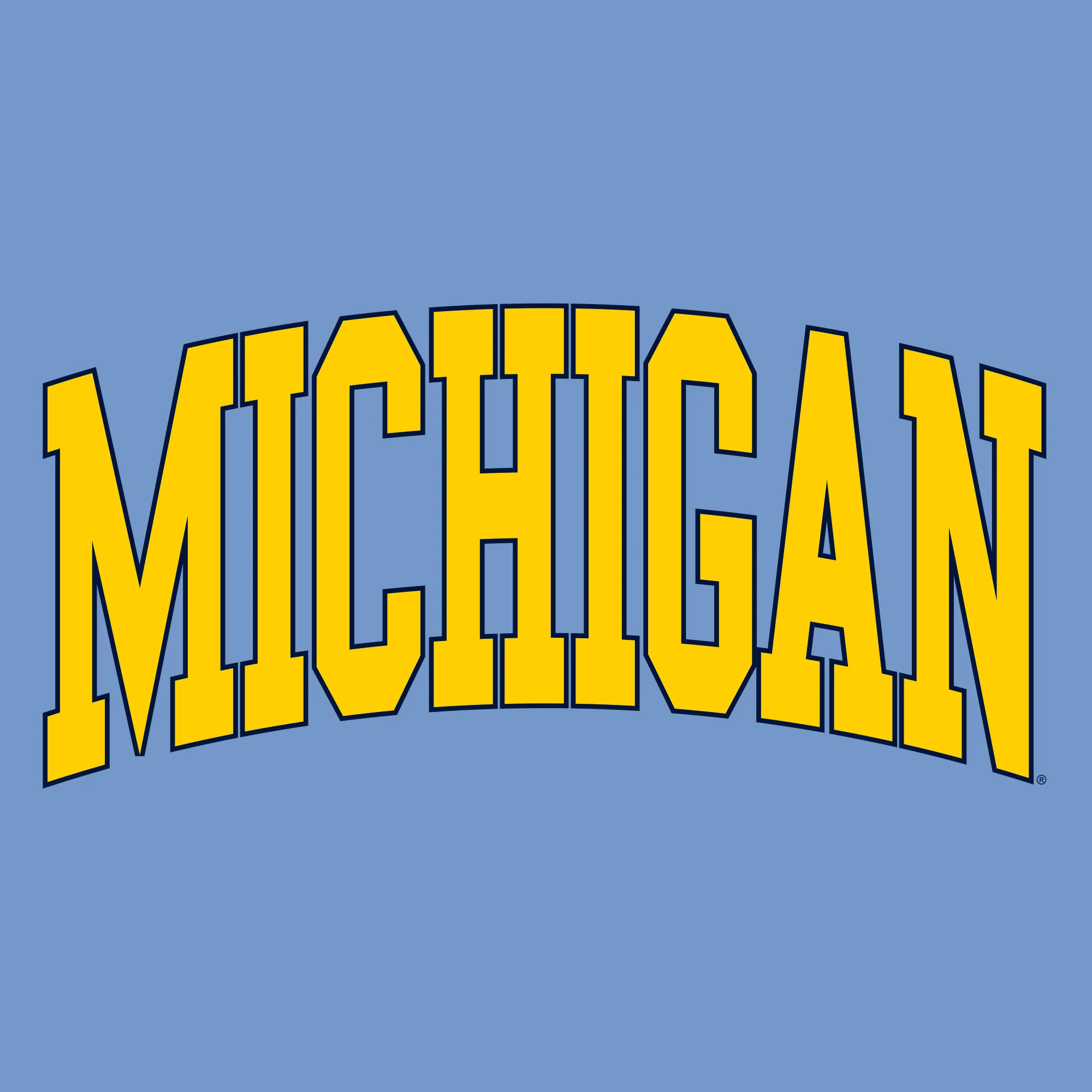 Michigan Wolverines Mega Arch Hoodie - Carolina Blue - Image 2
