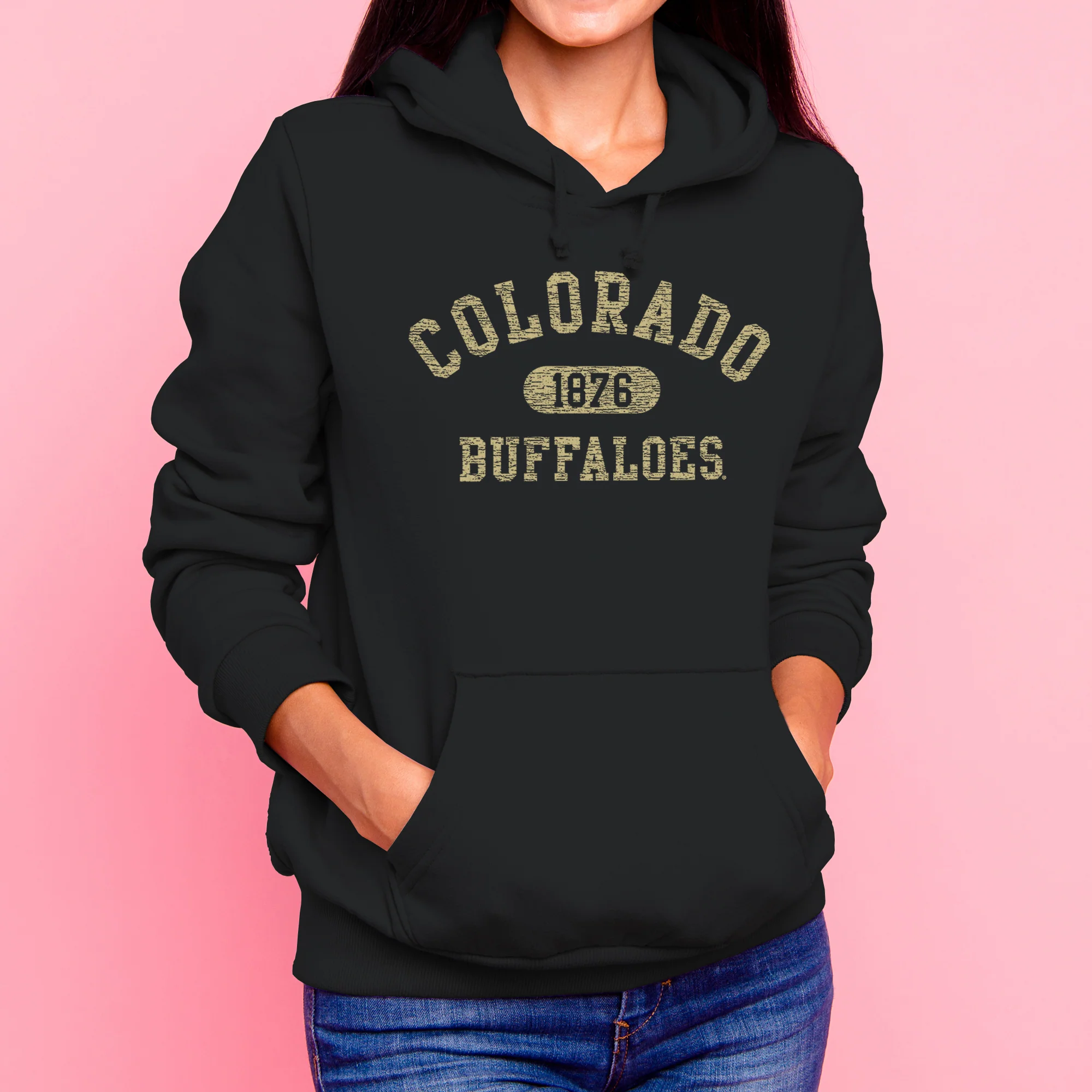University of Colorado Buffaloes Athletic Arch Hoodie - Black - Image 4