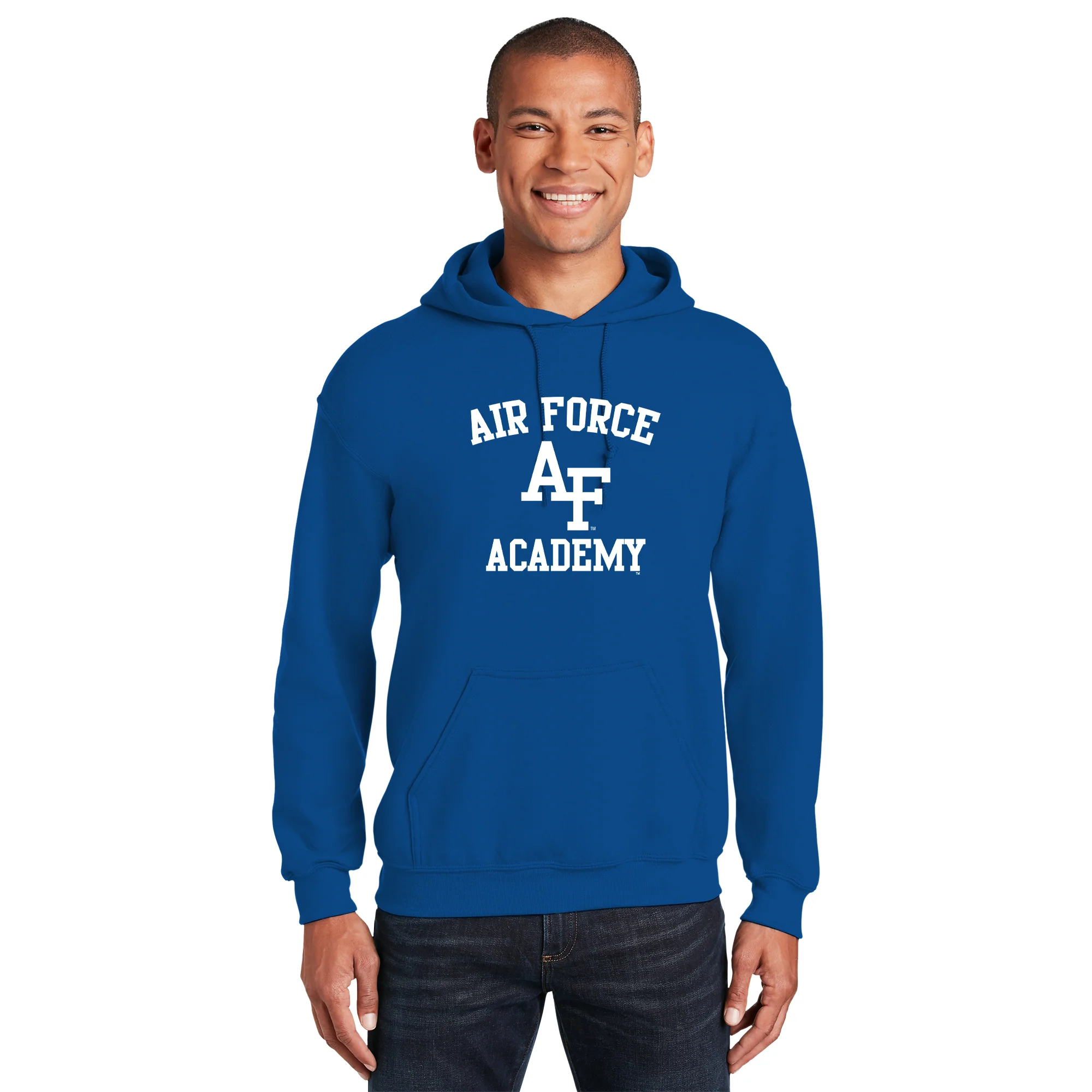 Air Force Academy Falcons Arch Logo Hoodie - Royal - Image 3
