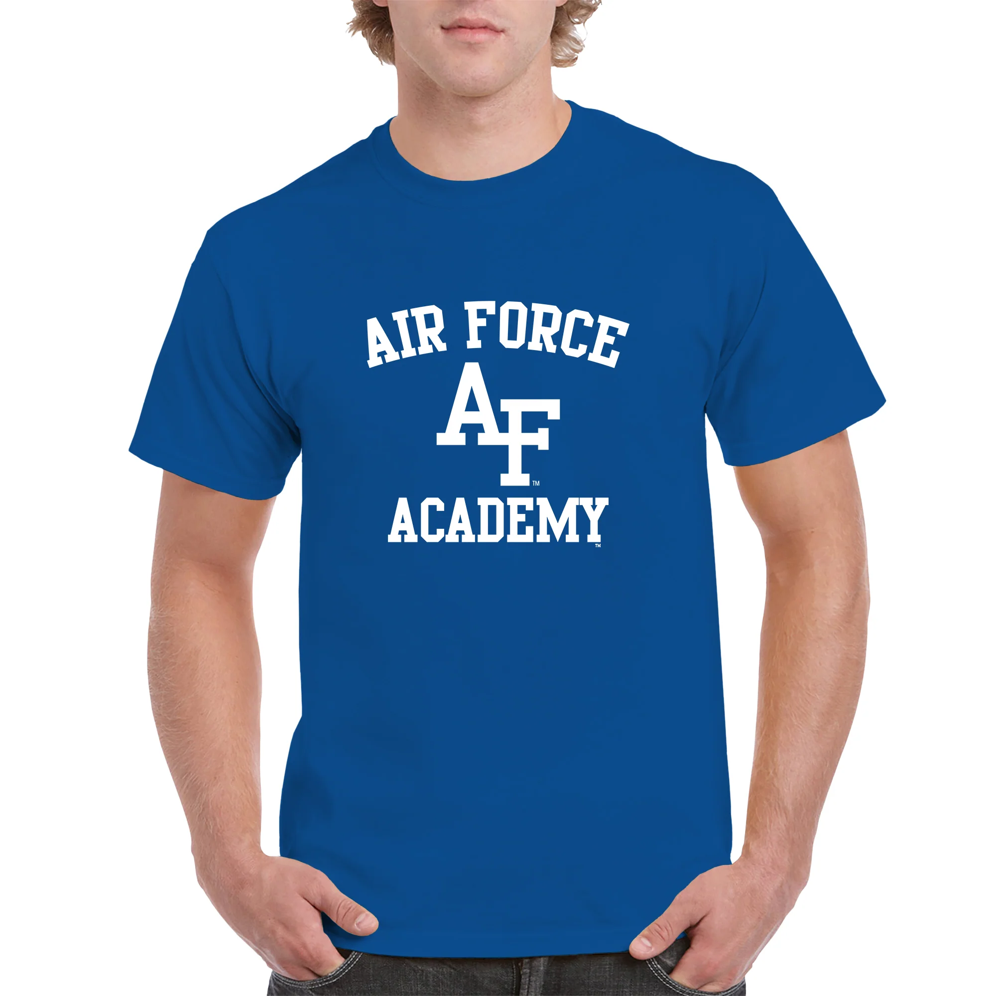 Air Force Academy Falcons Arch Logo T-Shirt - Royal - Image 3