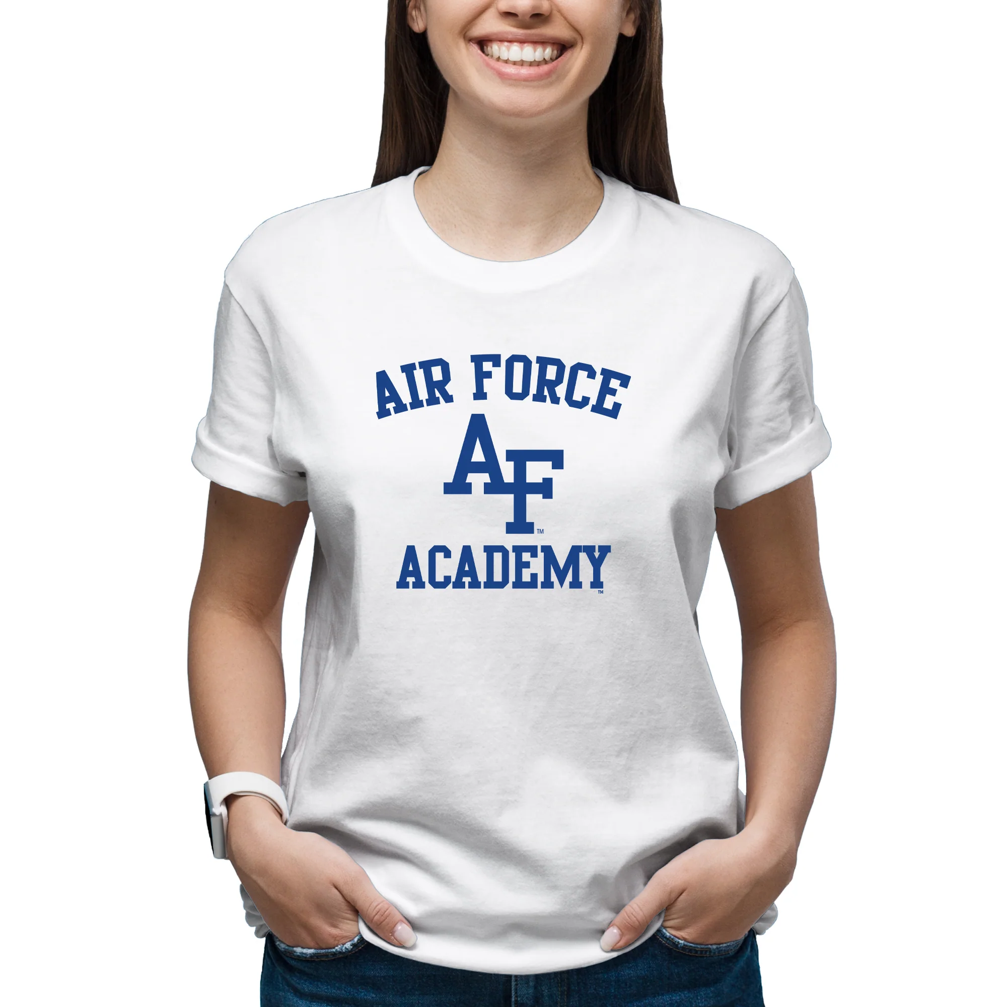 Air Force Academy Falcons Arch Logo T-Shirt - White - Image 4