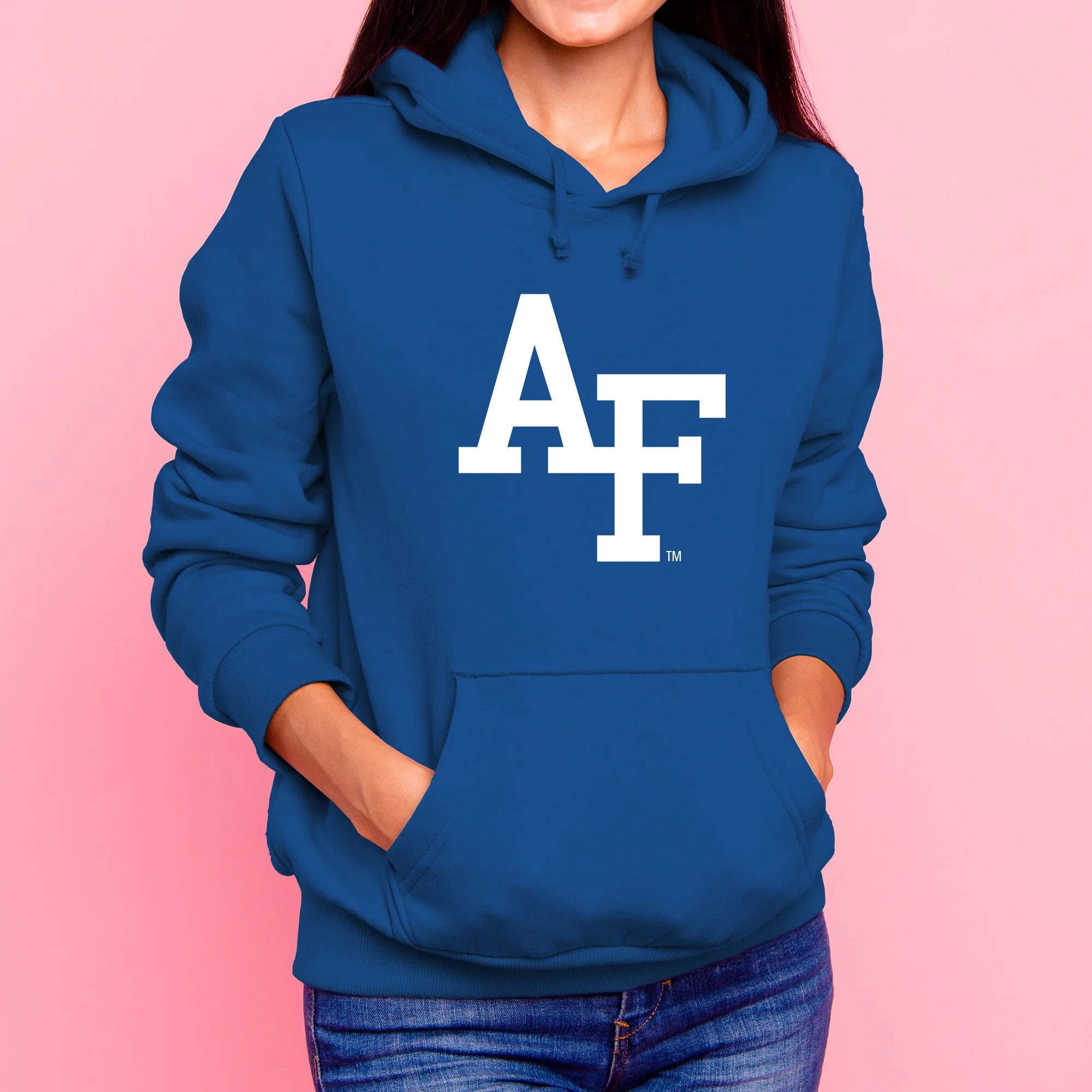 Air Force Academy Falcons Primary Logo Hoodie - Royal - Image 4