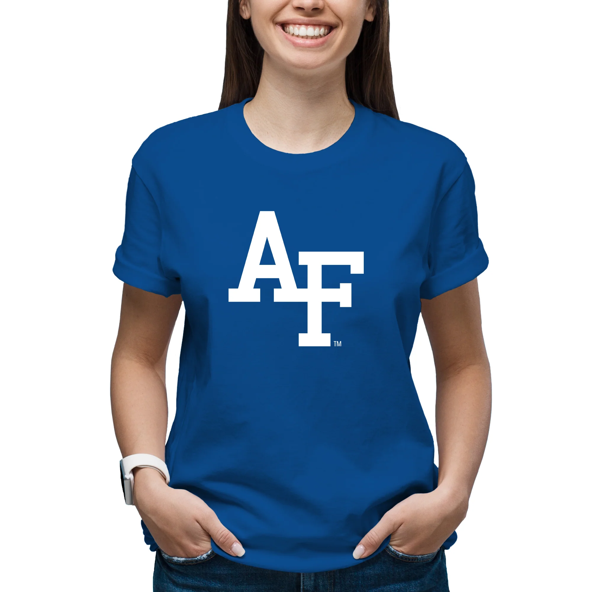 Air Force Academy Falcons Primary Logo T-Shirt - Royal - Image 4