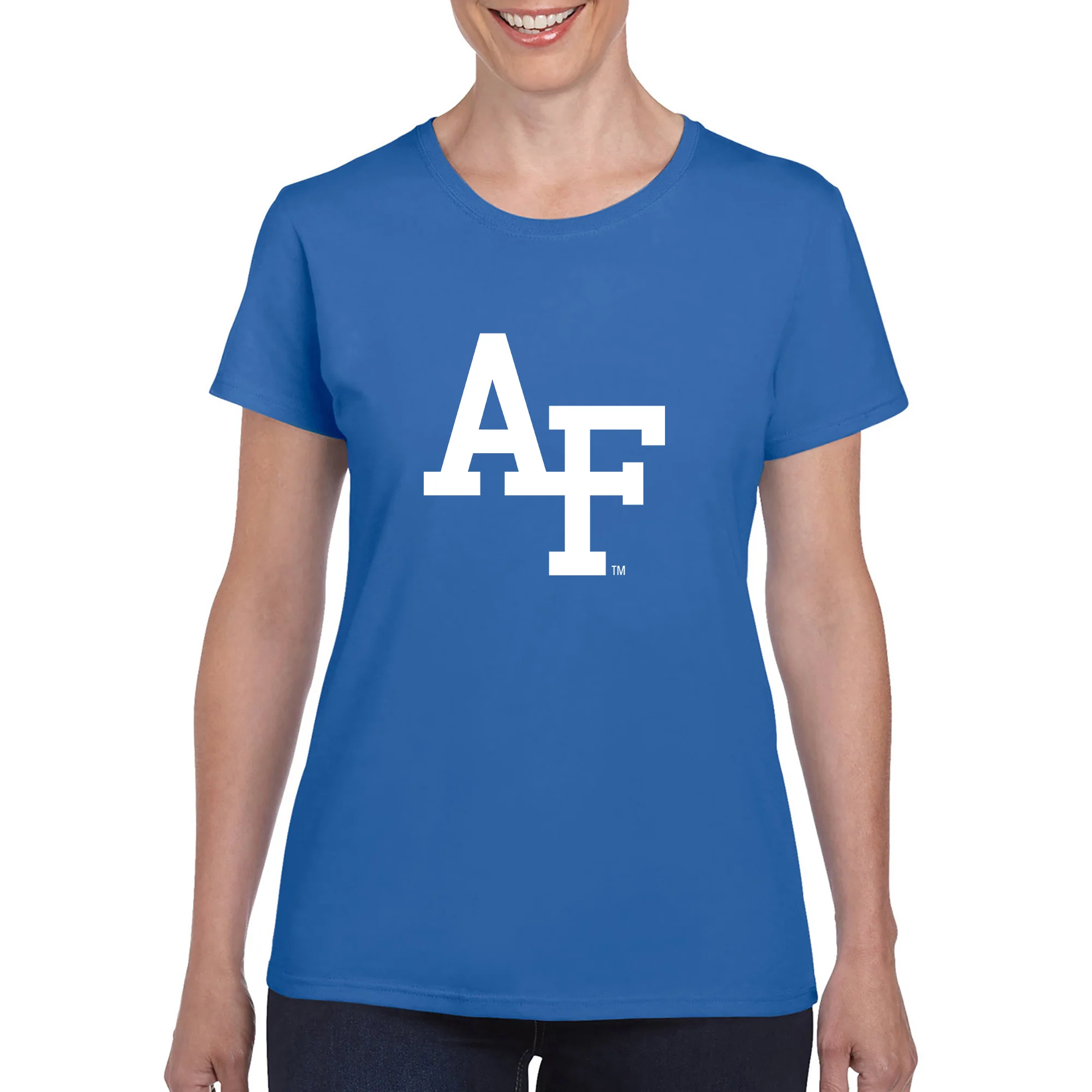 Air Force Academy Falcons Primary Logo Women's T-Shirt - Royal - Image 3