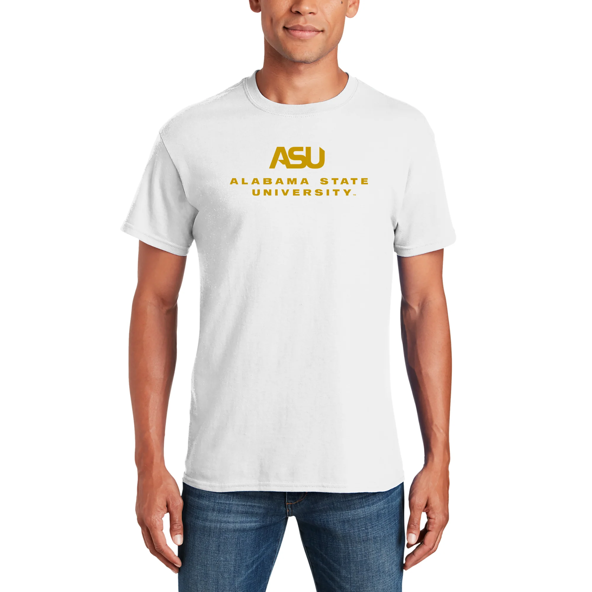 Alabama State Hornets Institutional Logo T-Shirt - White - Image 3