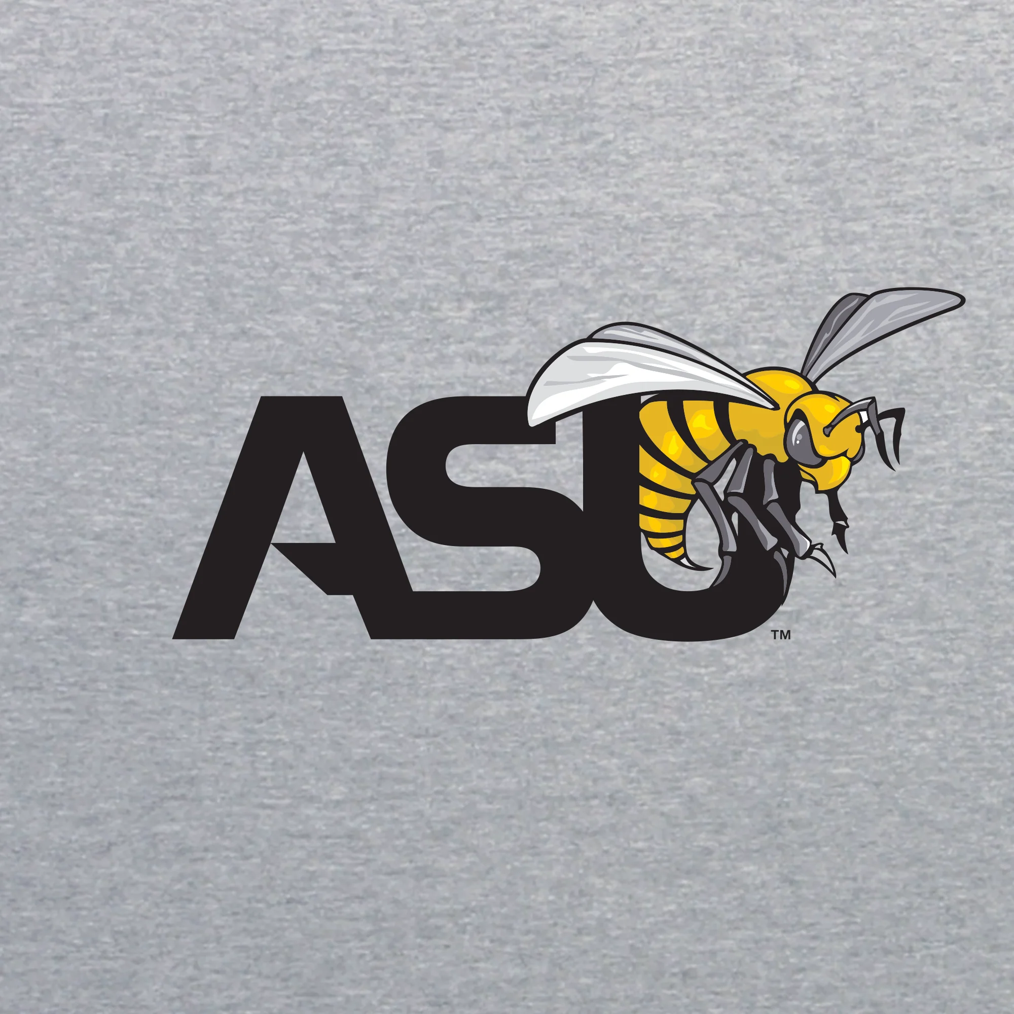 Alabama State University Hornets Primary Logo Heavy Blend Hoodie - Sport Grey - Image 2