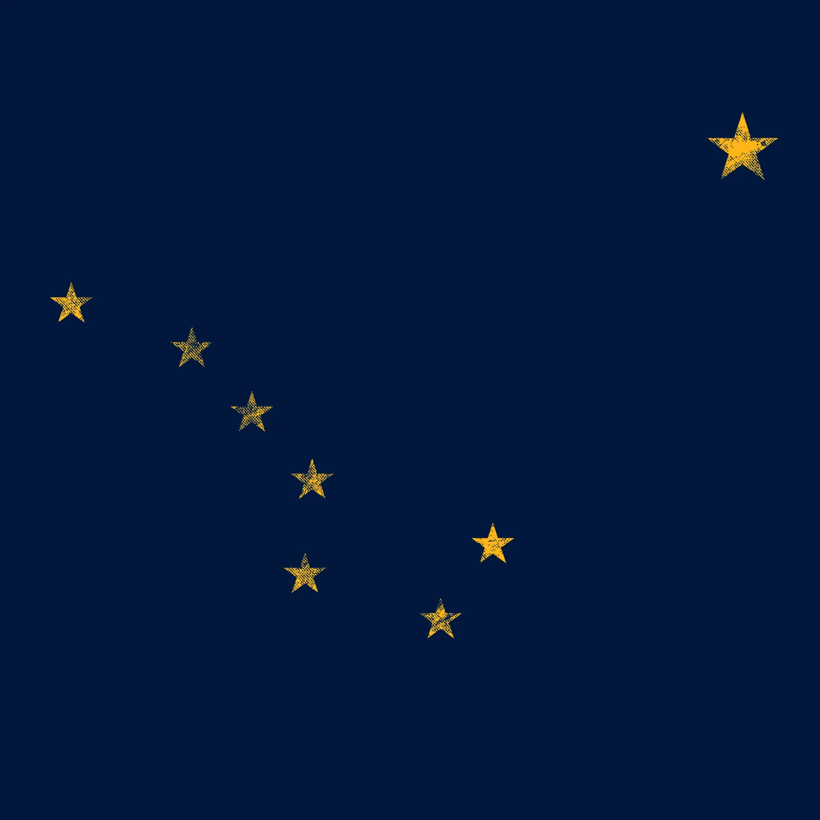 Alaska State Flag NLA T-Shirt - Midnight Navy - Image 2
