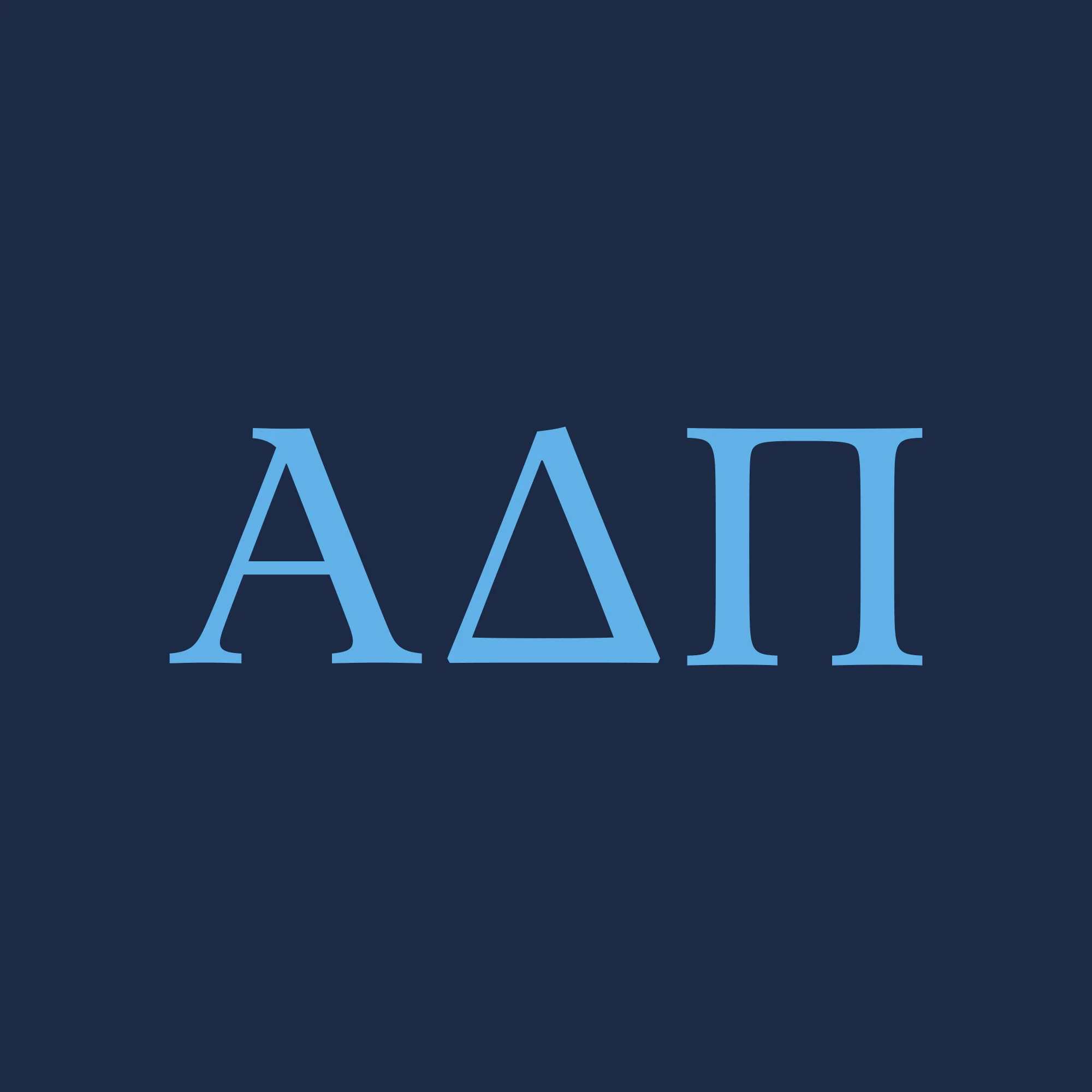 Alpha Delta Pi Greek Letter Block Womens Long Sleeve - Navy - Image 2