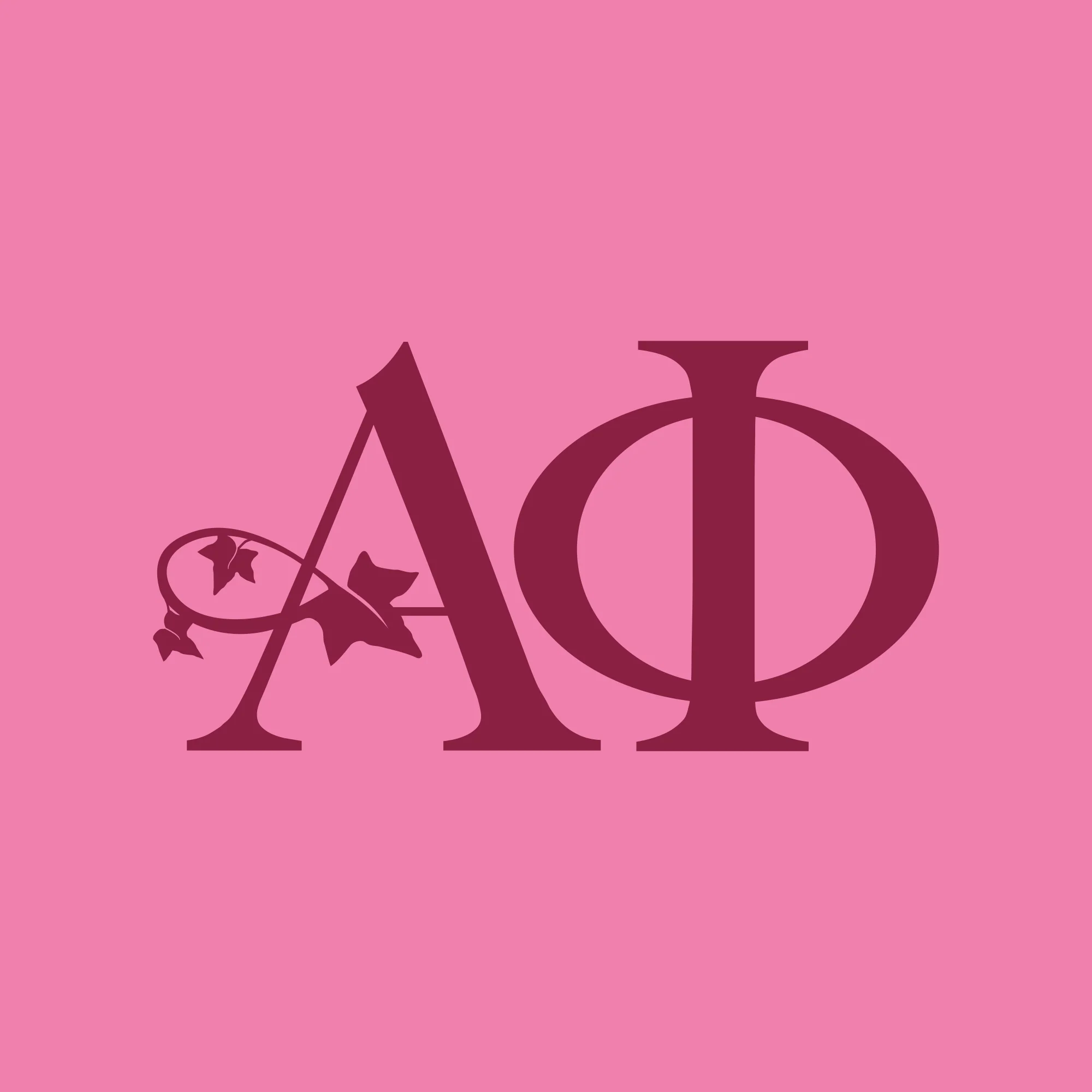 Alpha Phi Greek Letter Block Womens T-Shirt - Image 5