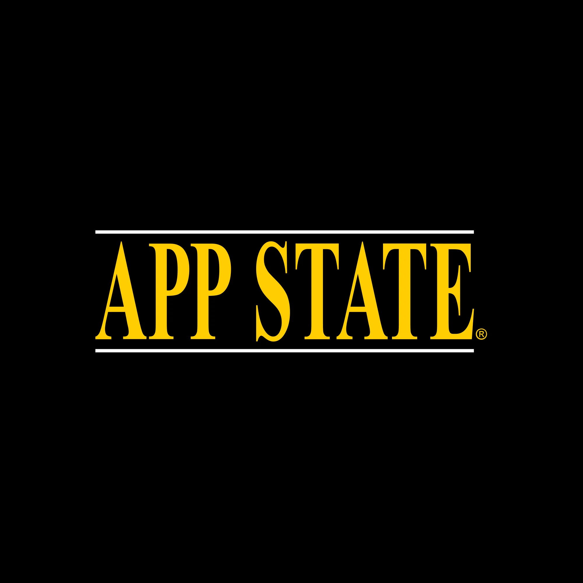 App State Headline 5-Panel Poly Rope Cap - Black/White - Image 2