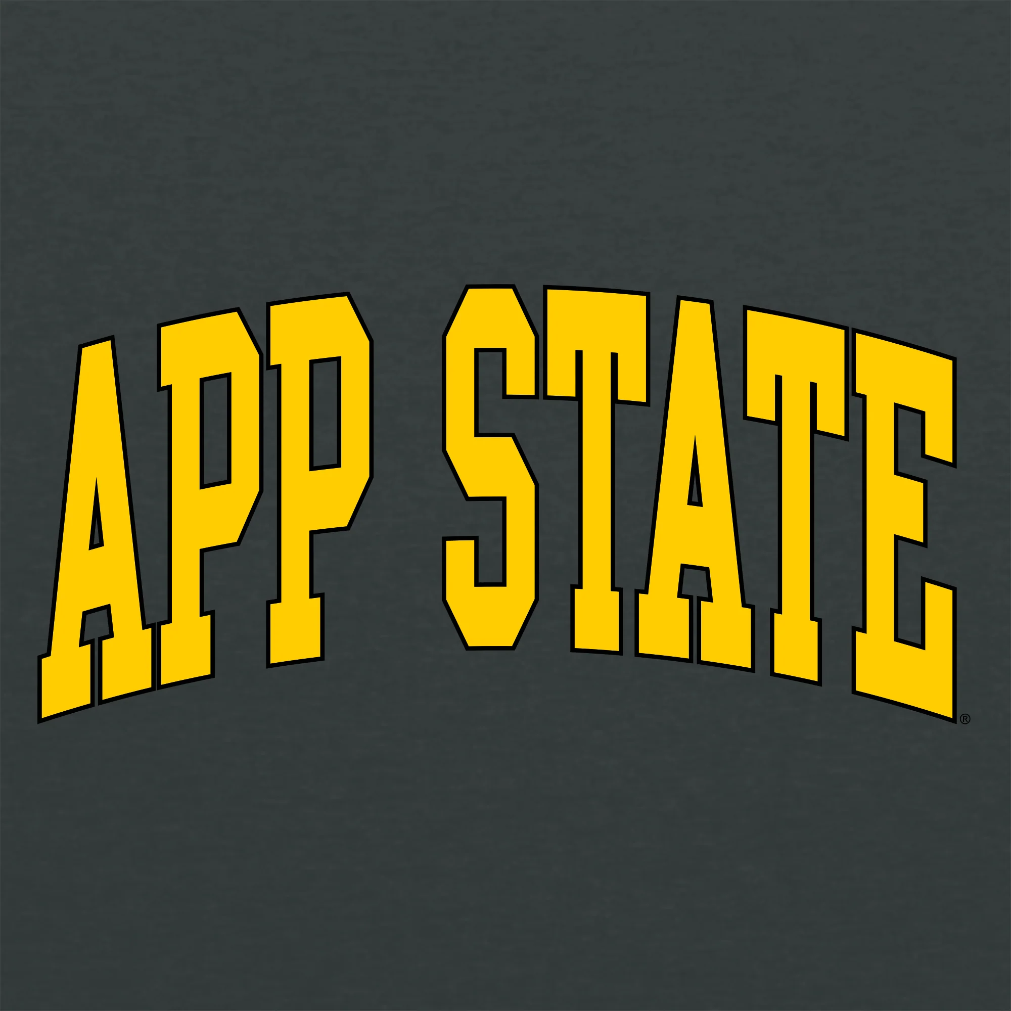 App State Mountaineers Mega Arch T-Shirt - Dark Heather - Image 2