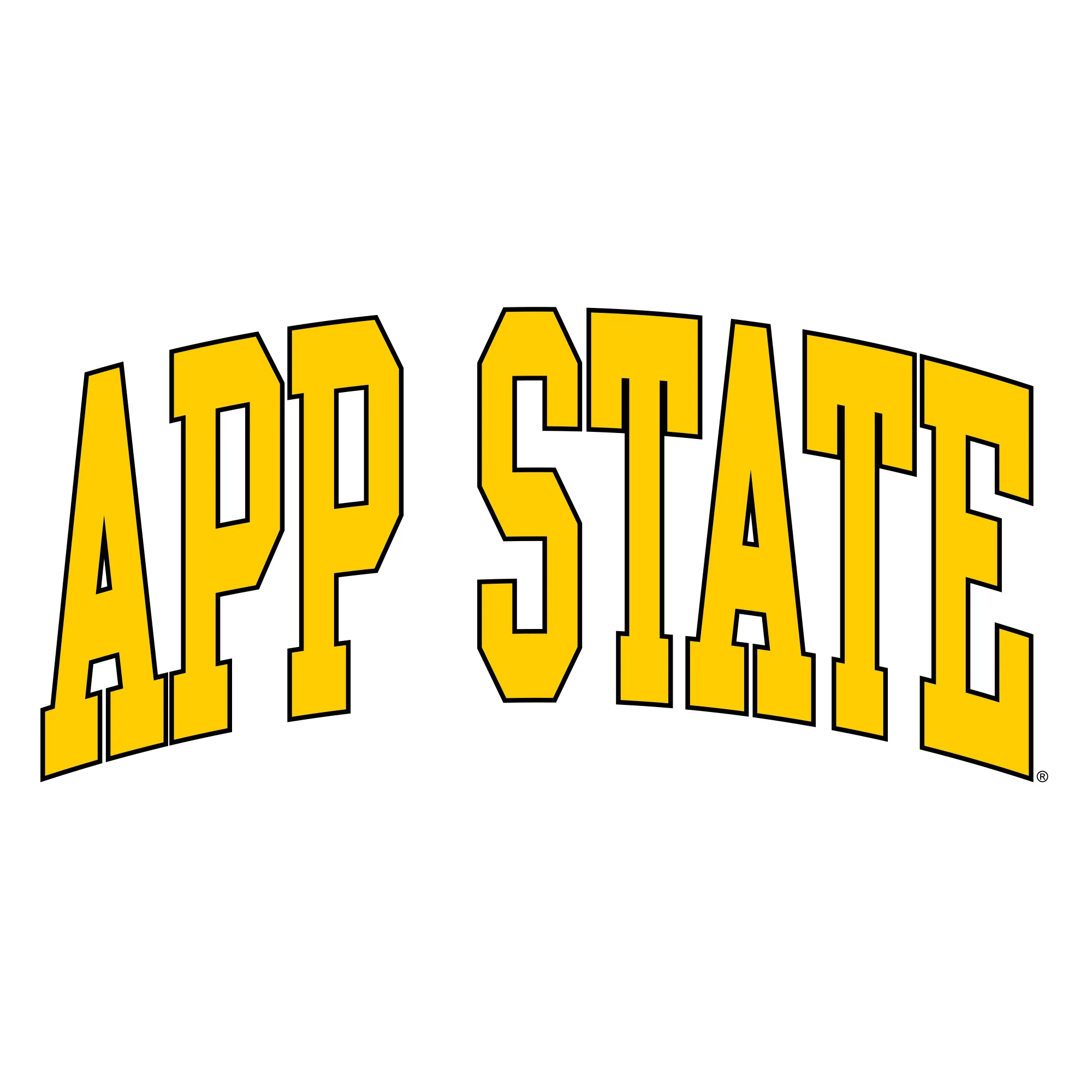 App State Mountaineers Mega Arch T-Shirt - White - Image 2