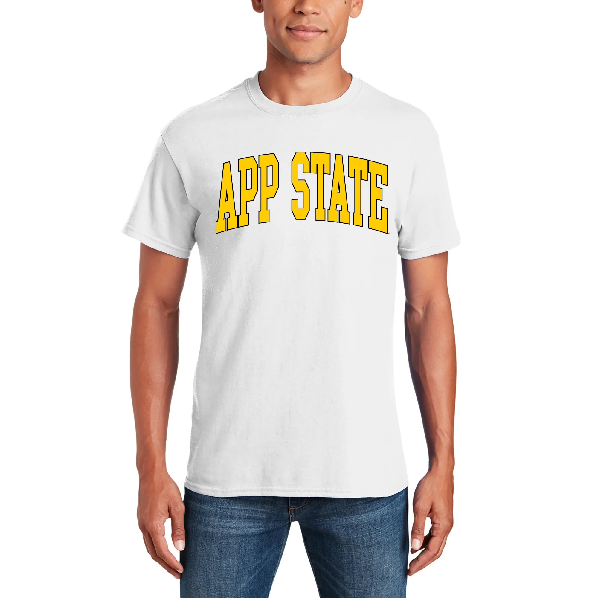 App State Mountaineers Mega Arch T-Shirt - White - Image 3