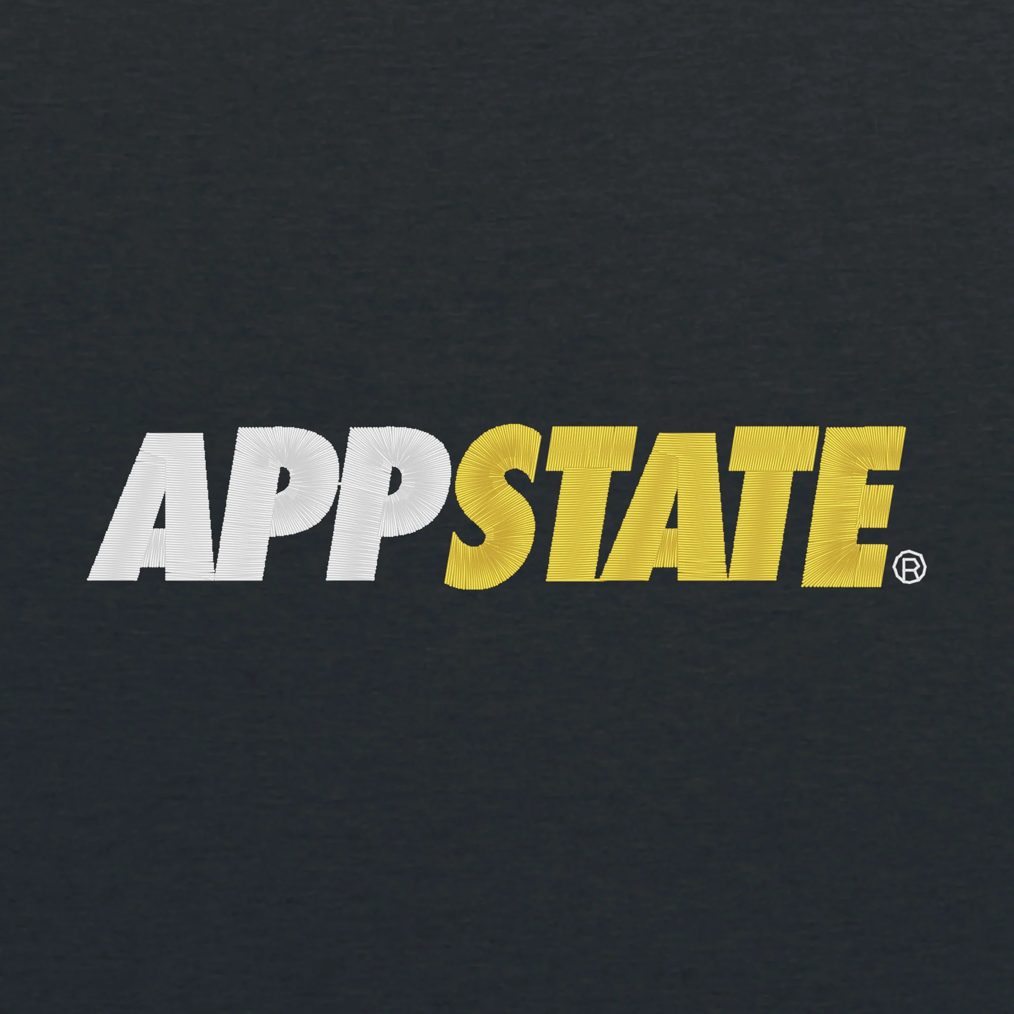 App State Wordmark Pom Pom Cuffed Beanie - Heather Charcoal - Image 2