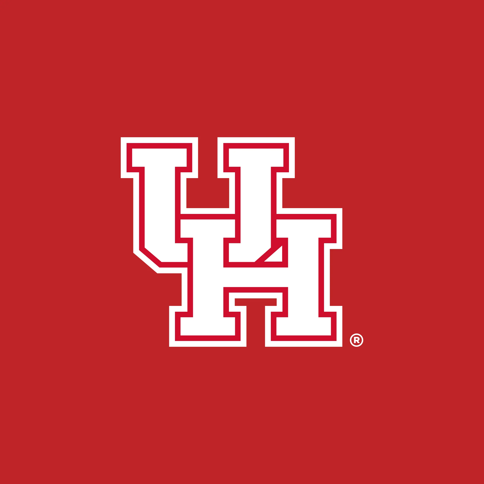 Houston Cougars Primary Logo Left Chest 1/4 Zip Sweatshirt - Red - Image 2