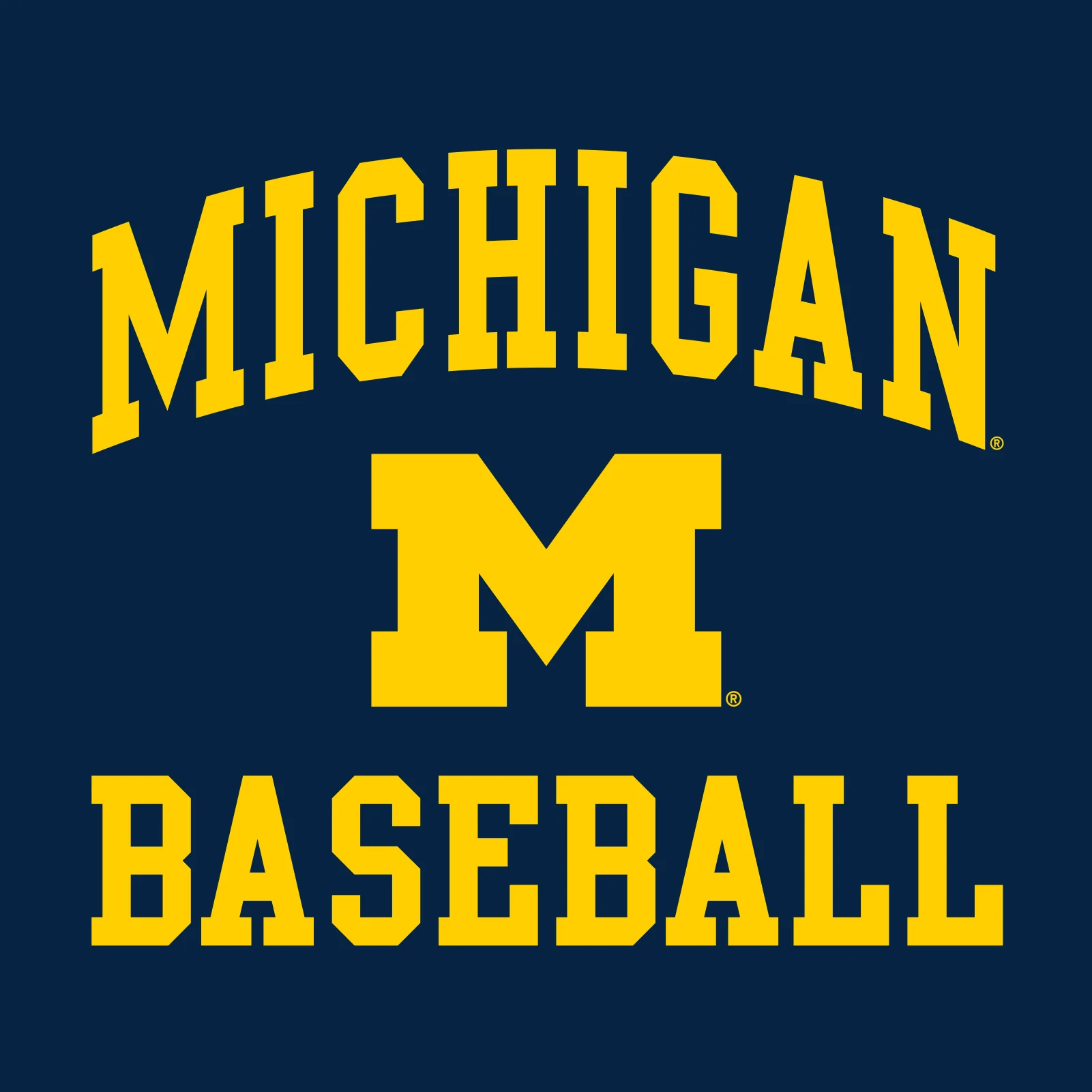 Michigan Wolverines Arch Logo Premium Cotton T-Shirt - Midnight Navy - Image 2
