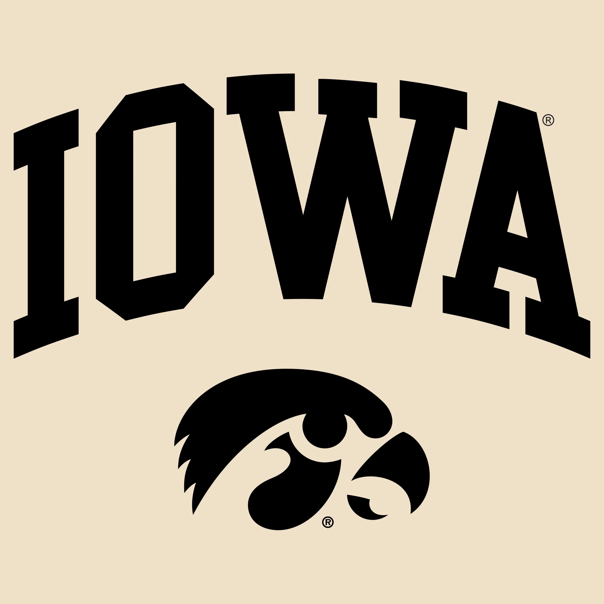 University of Iowa Hawkeyes Arch Logo Port Authority Tote Bag - Natural - Image 2