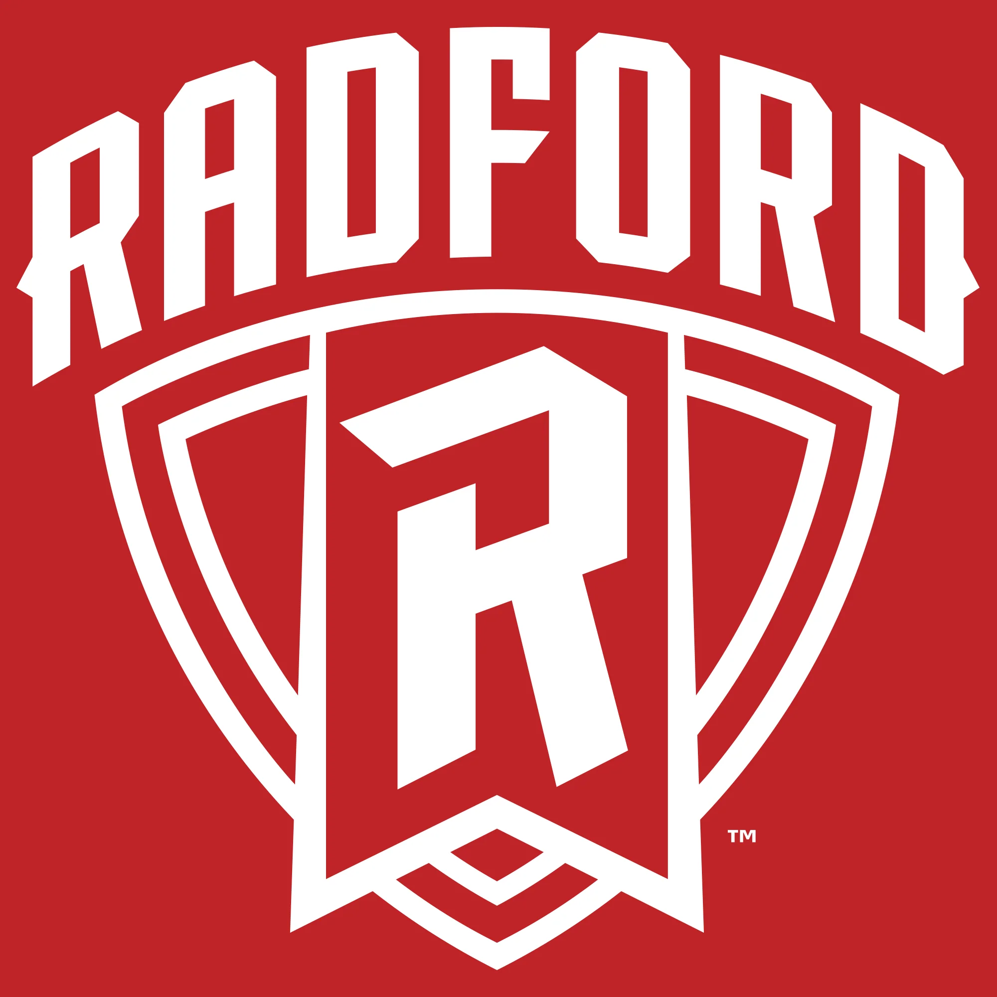 Radford University Highlanders Arch Logo Heavy Cotton Tank Top - Red - Image 2