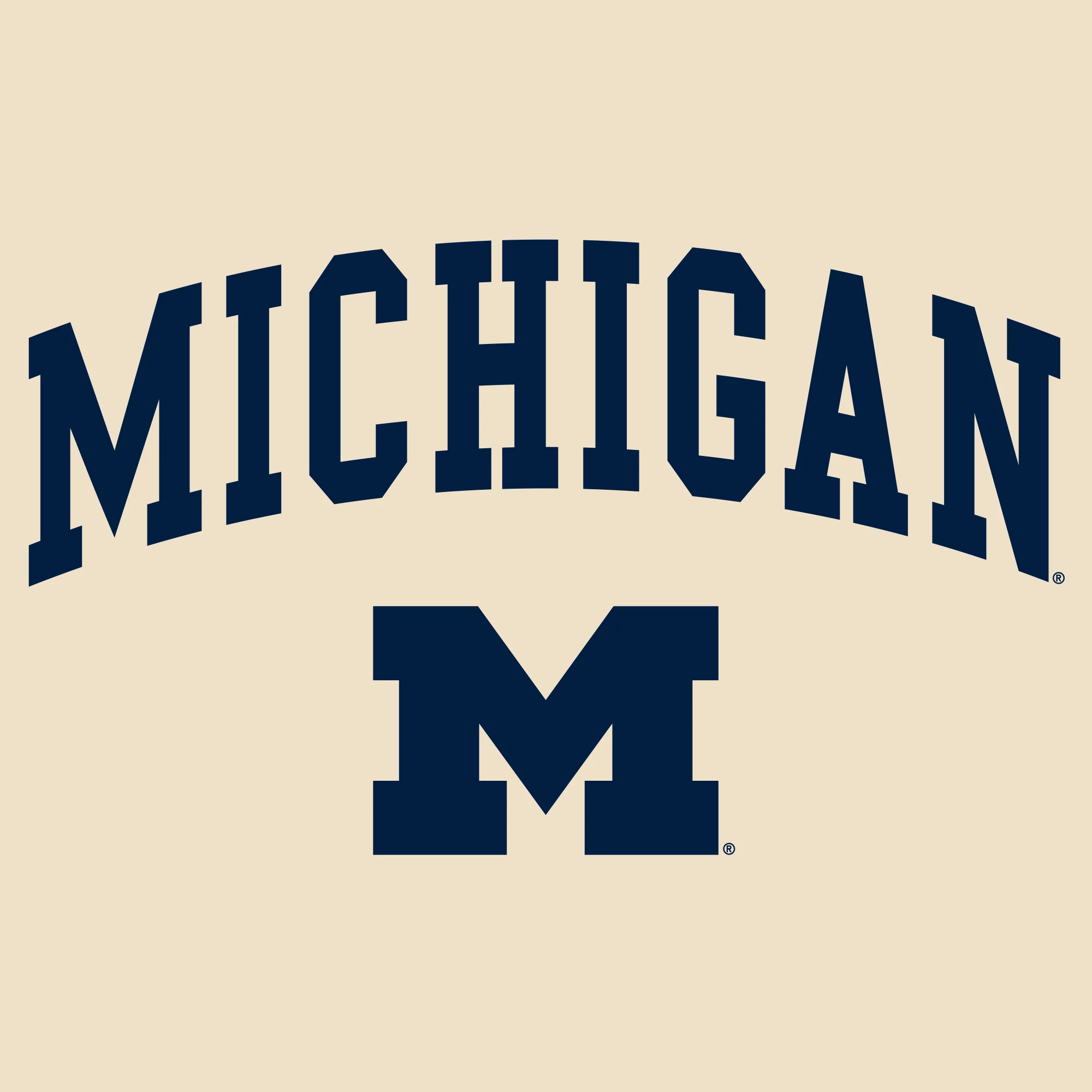 Arch Logo University of Michigan Port Authority Tote Bag - Natural - Image 2