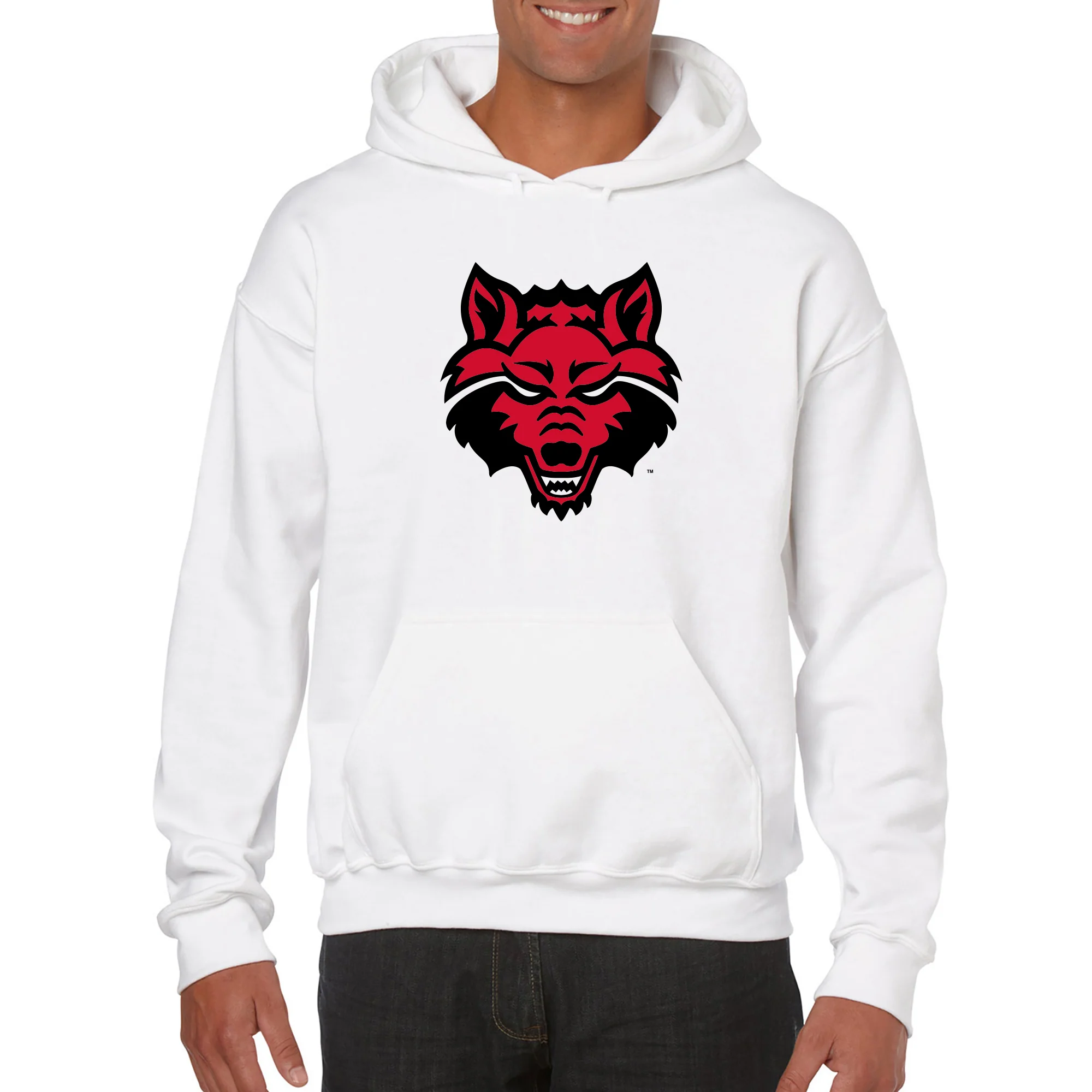 Arkansas State Primary Logo Hoodie - White - Image 3
