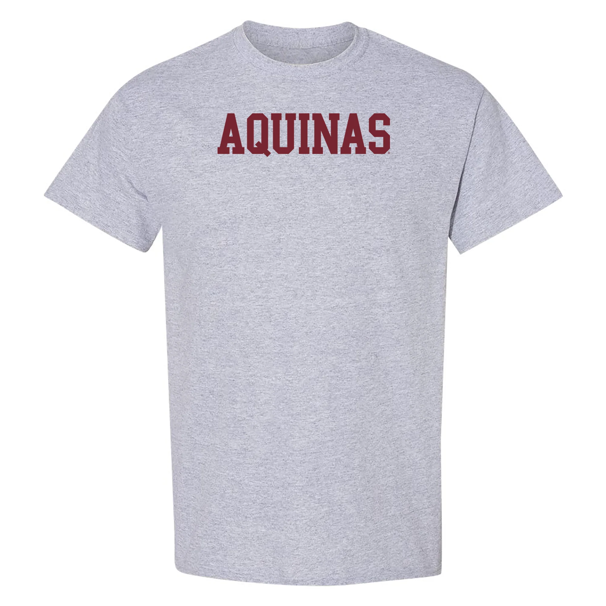 Aquinas Saints Basic Block T Shirt - Sport Grey