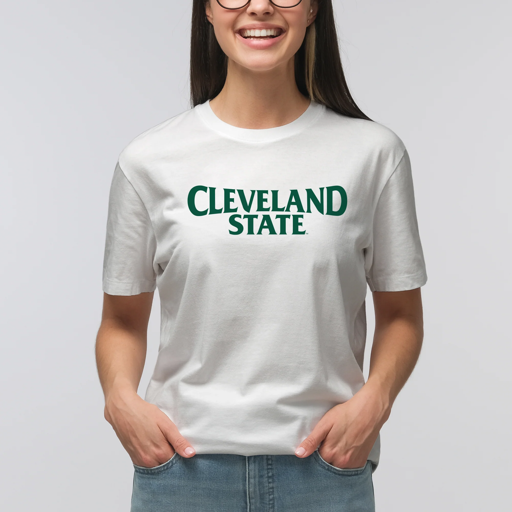Cleveland State Vikings Basic Block T Shirt - White - Image 5