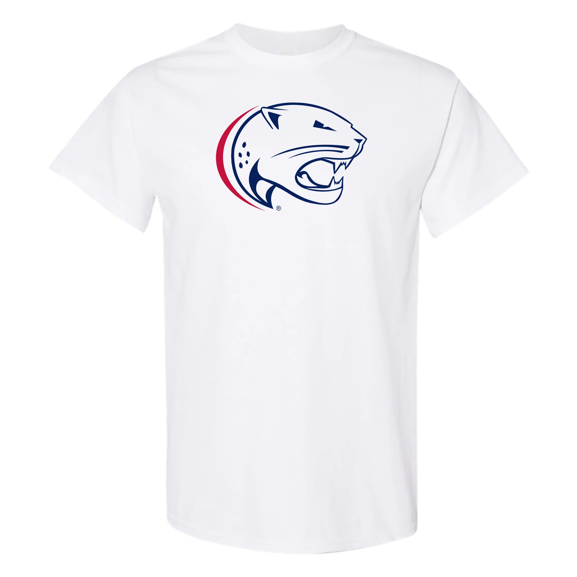 South Alabama Jaguars Primary Logo T Shirt - White - Image 2