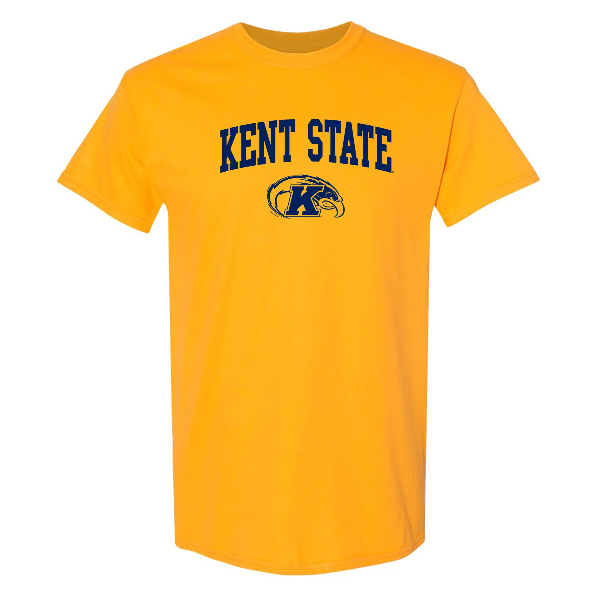 Kent State Golden Flashes Arch Logo T Shirt - Gold