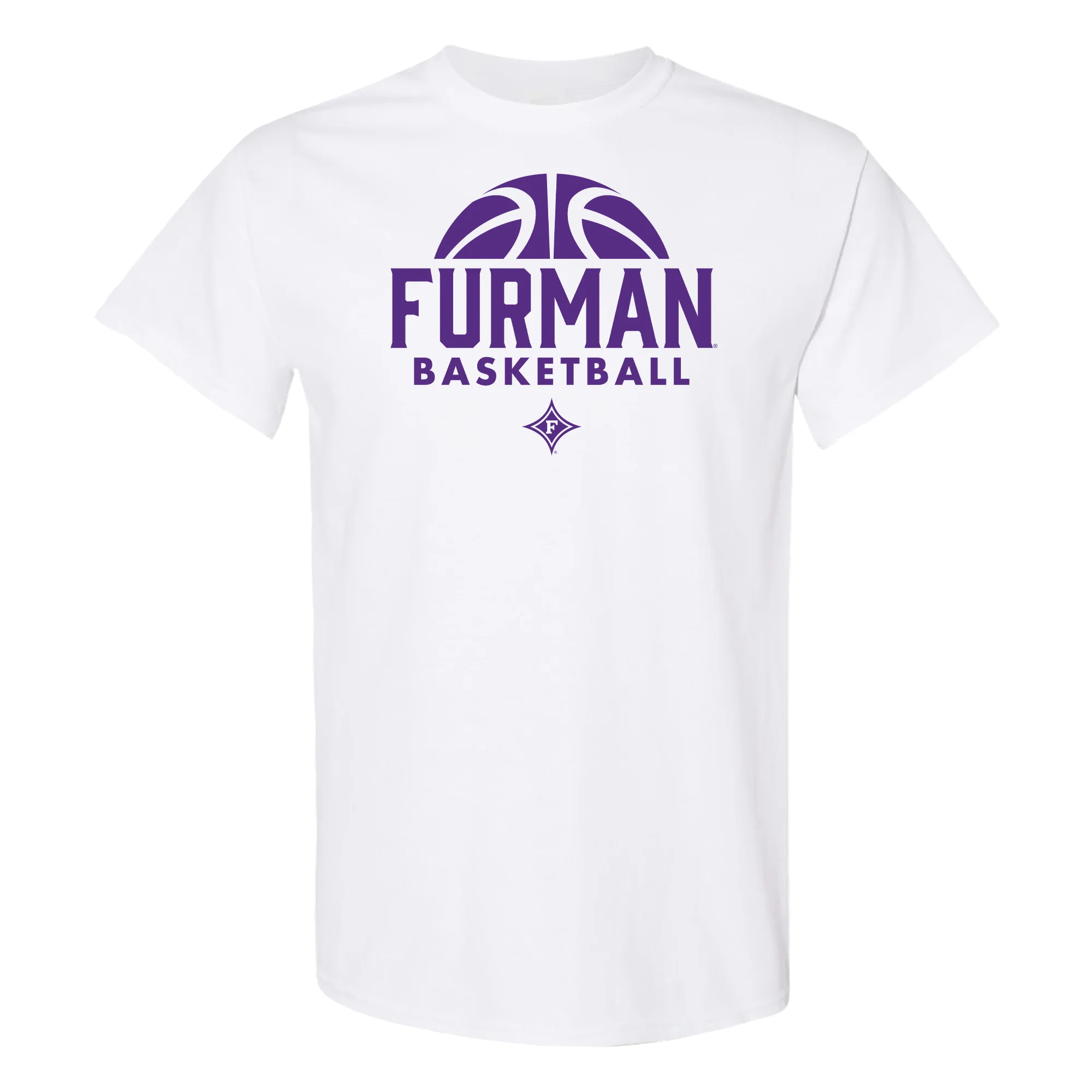 Furman University Paladins Basketball Hype T Shirt - White