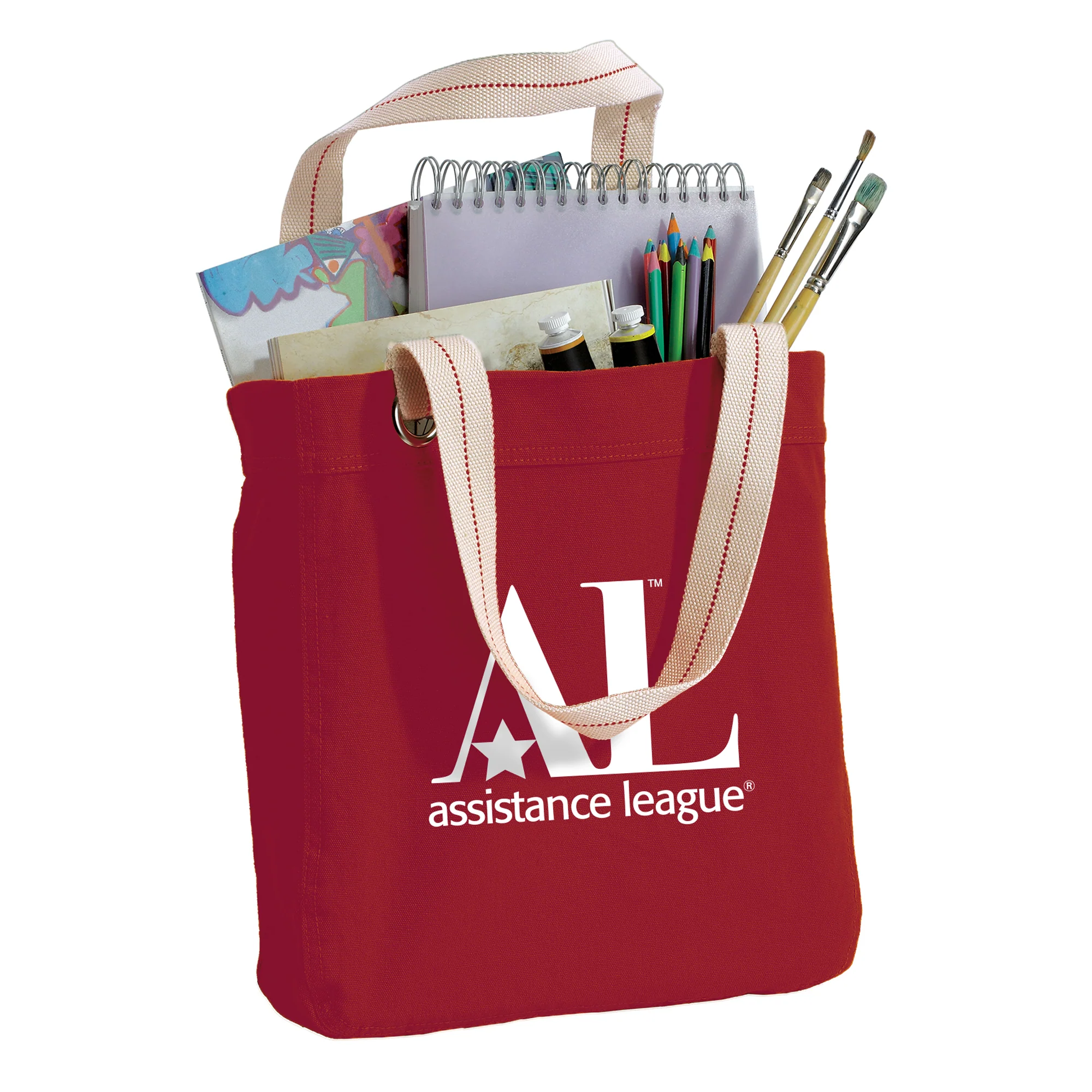 Assistance League Logo Allie Tote - Sangria - Image 3