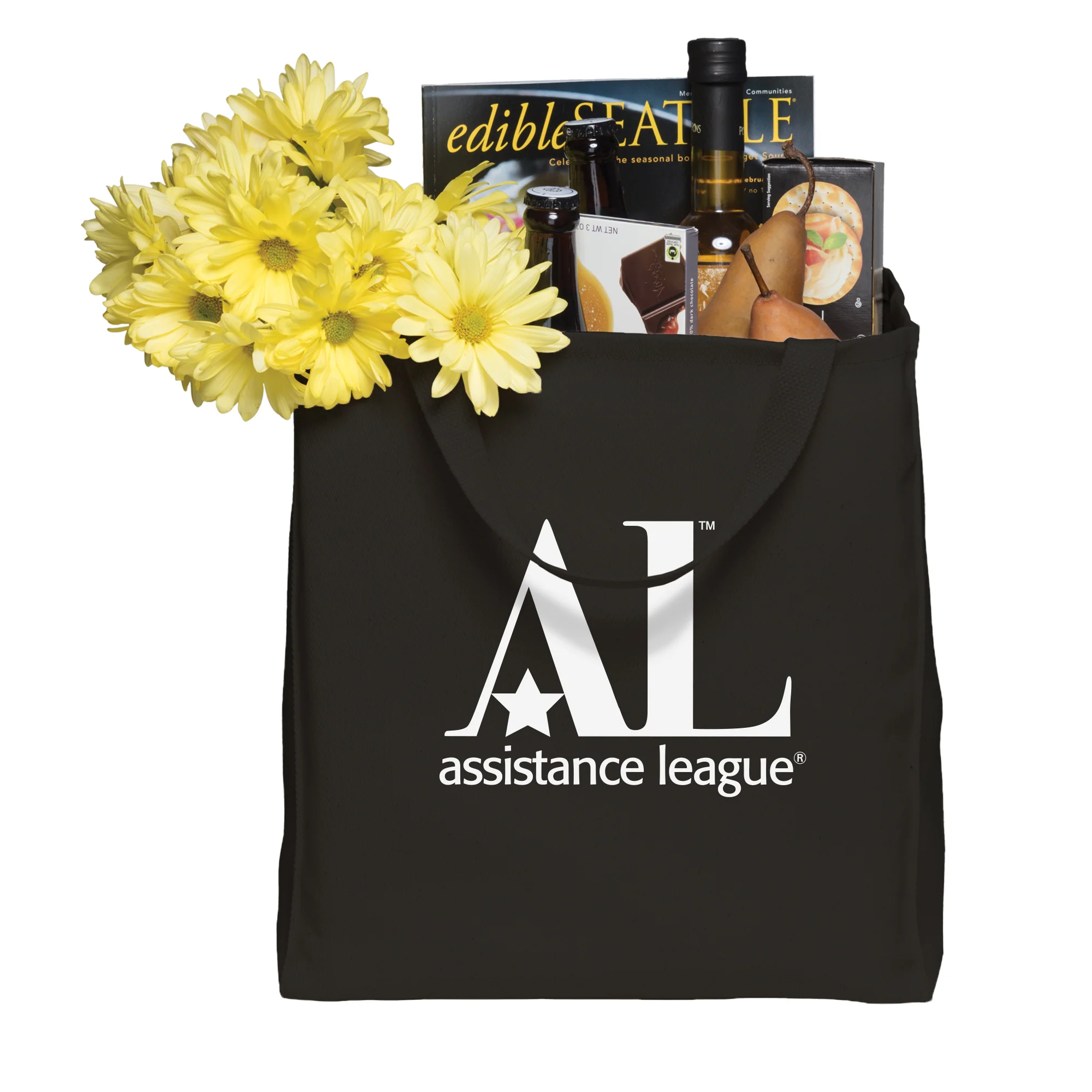 Assistance League Logo Grocery Tote - Black - Image 3