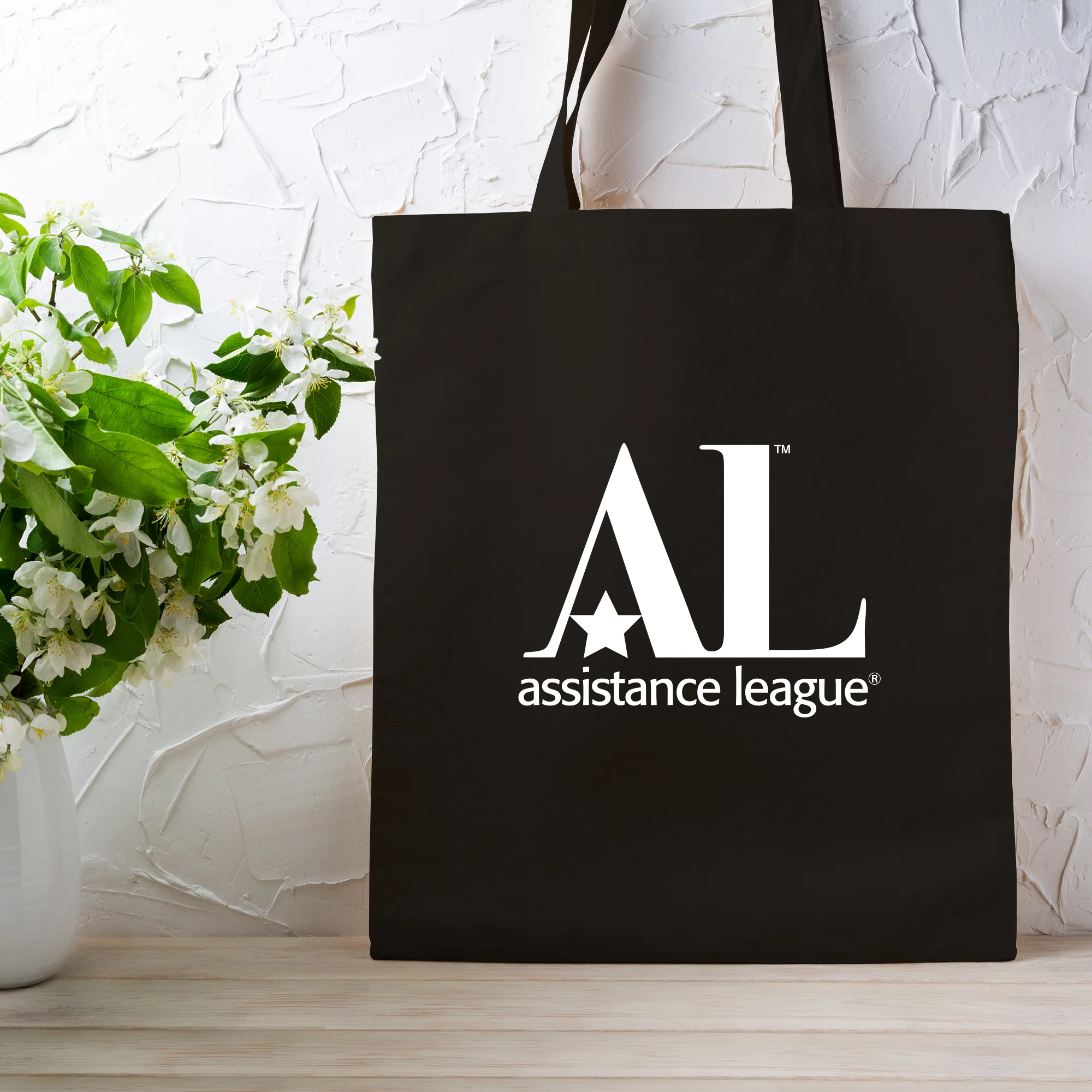 Assistance League Logo Grocery Tote - Black - Image 4