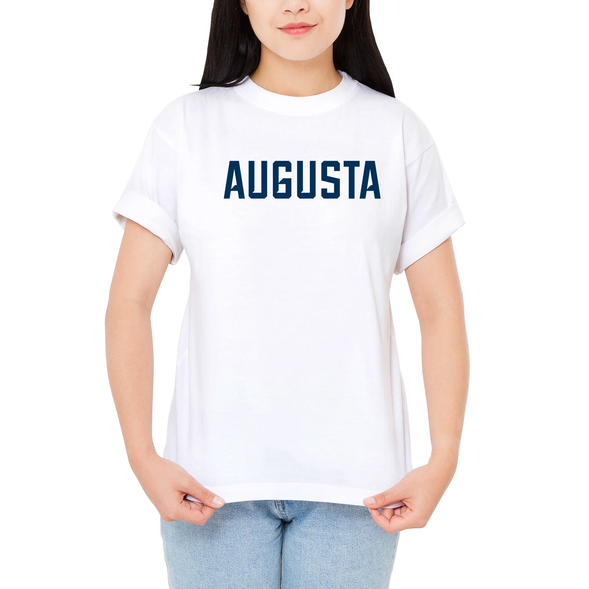 Augusta University Basic Block T-Shirt - White - Image 4