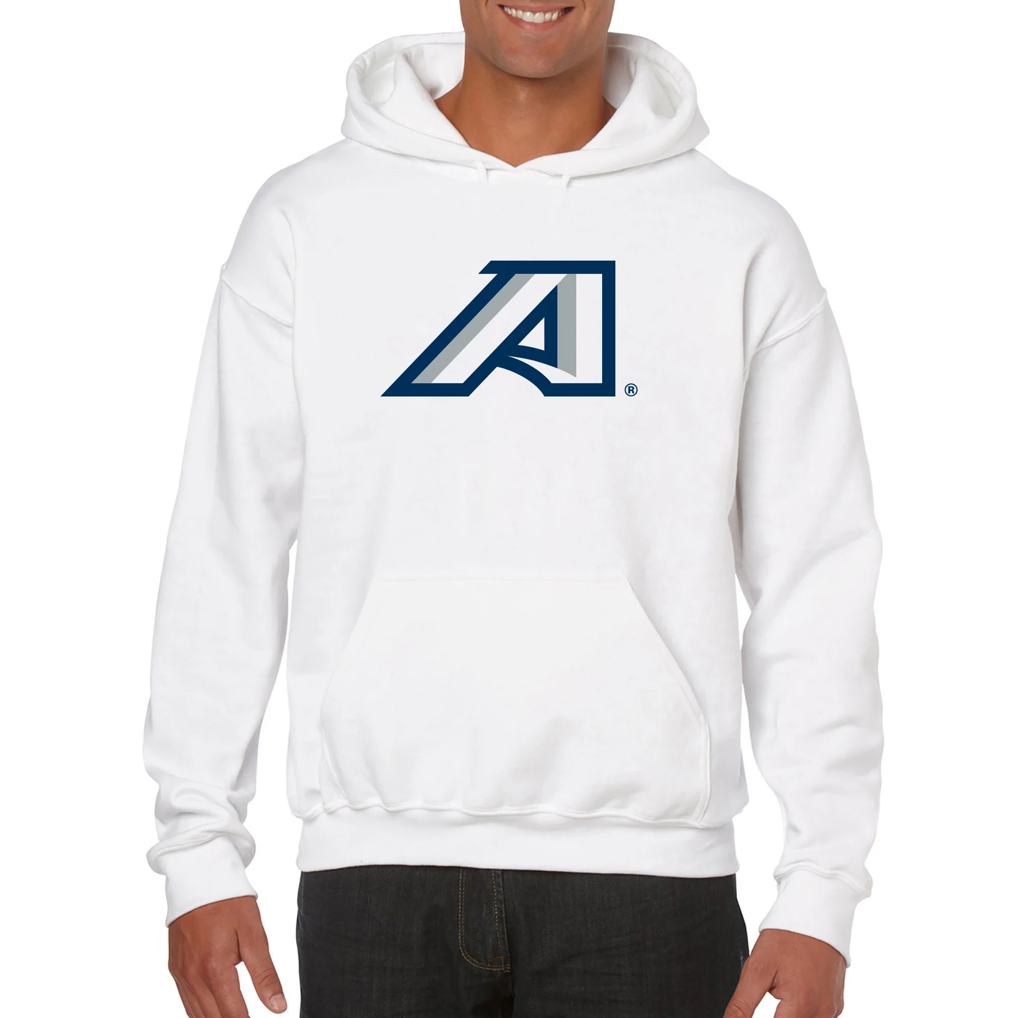 Augusta University Primary Logo Hoodie - White - Image 3