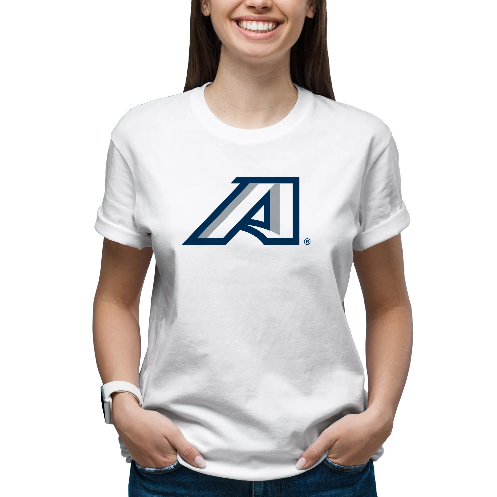 Augusta University Primary Logo T-Shirt - White - Image 4