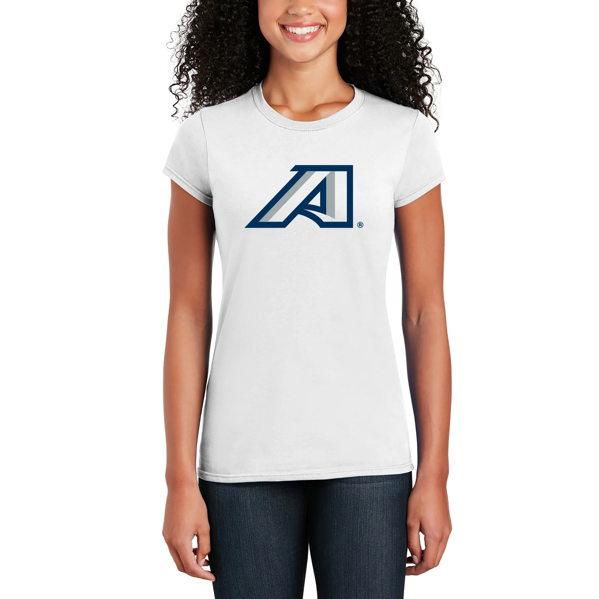 Augusta University Primary Logo Womens T-Shirt - White - Image 4