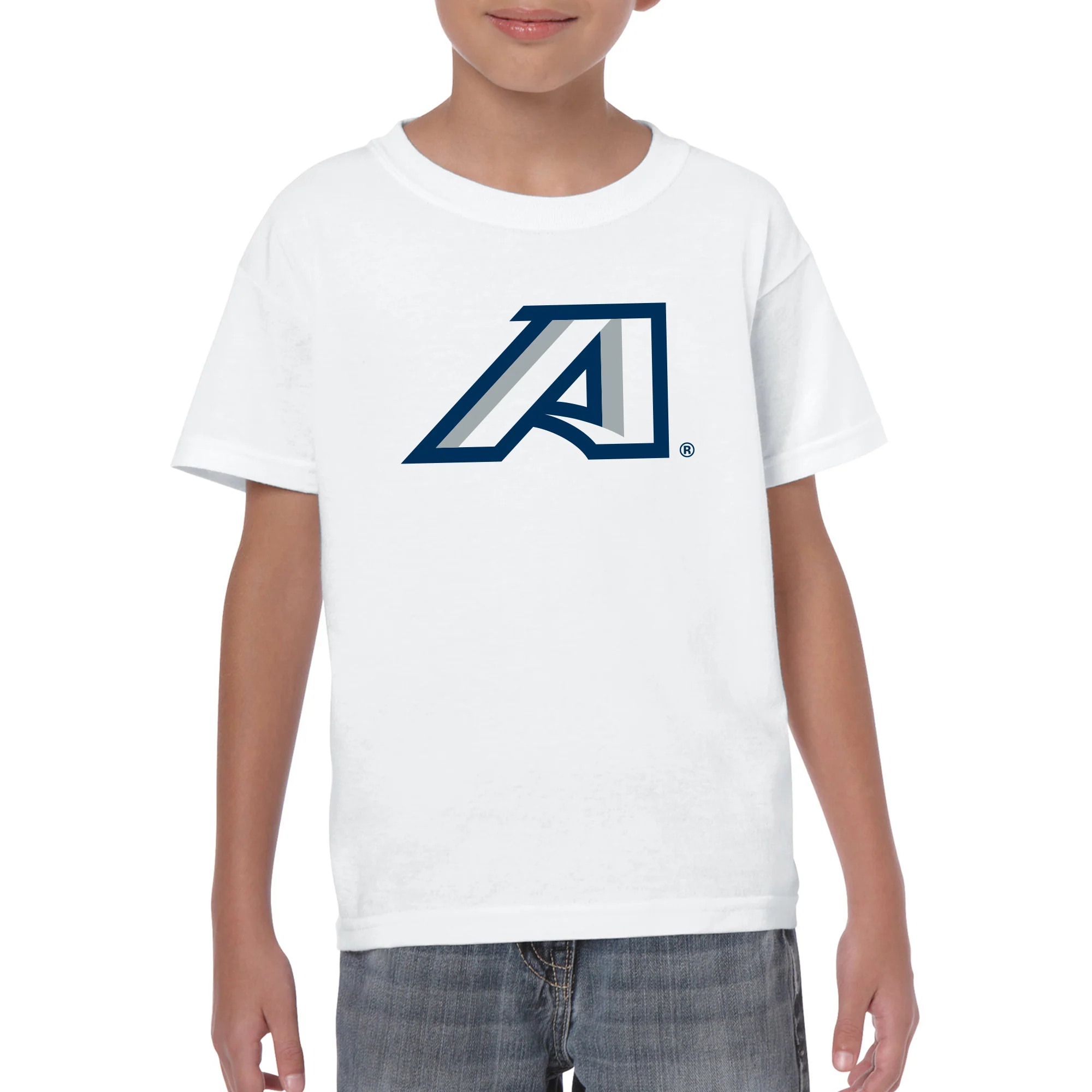 Augusta University Primary Logo Youth T-Shirt - White - Image 3