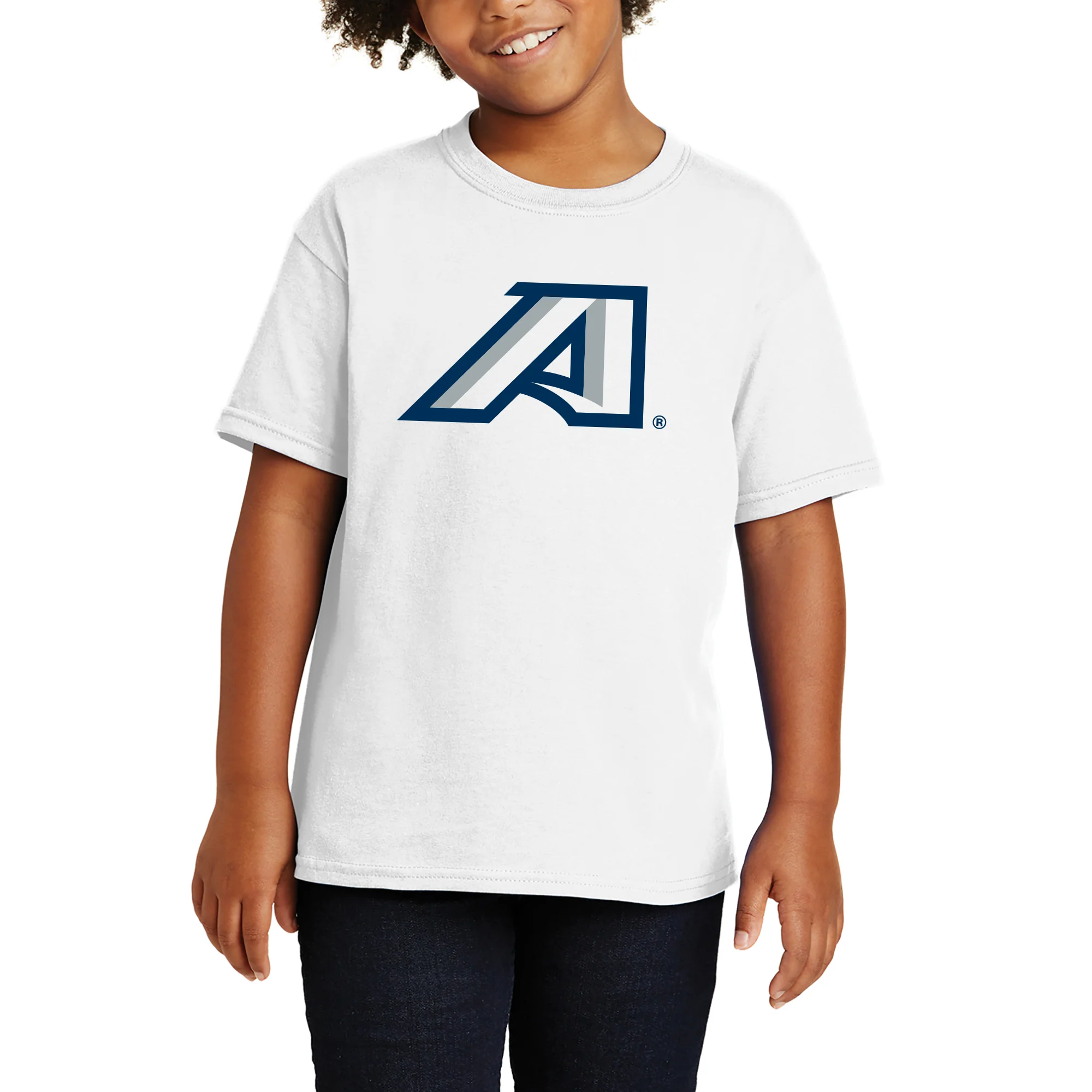 Augusta University Primary Logo Youth T-Shirt - White - Image 4