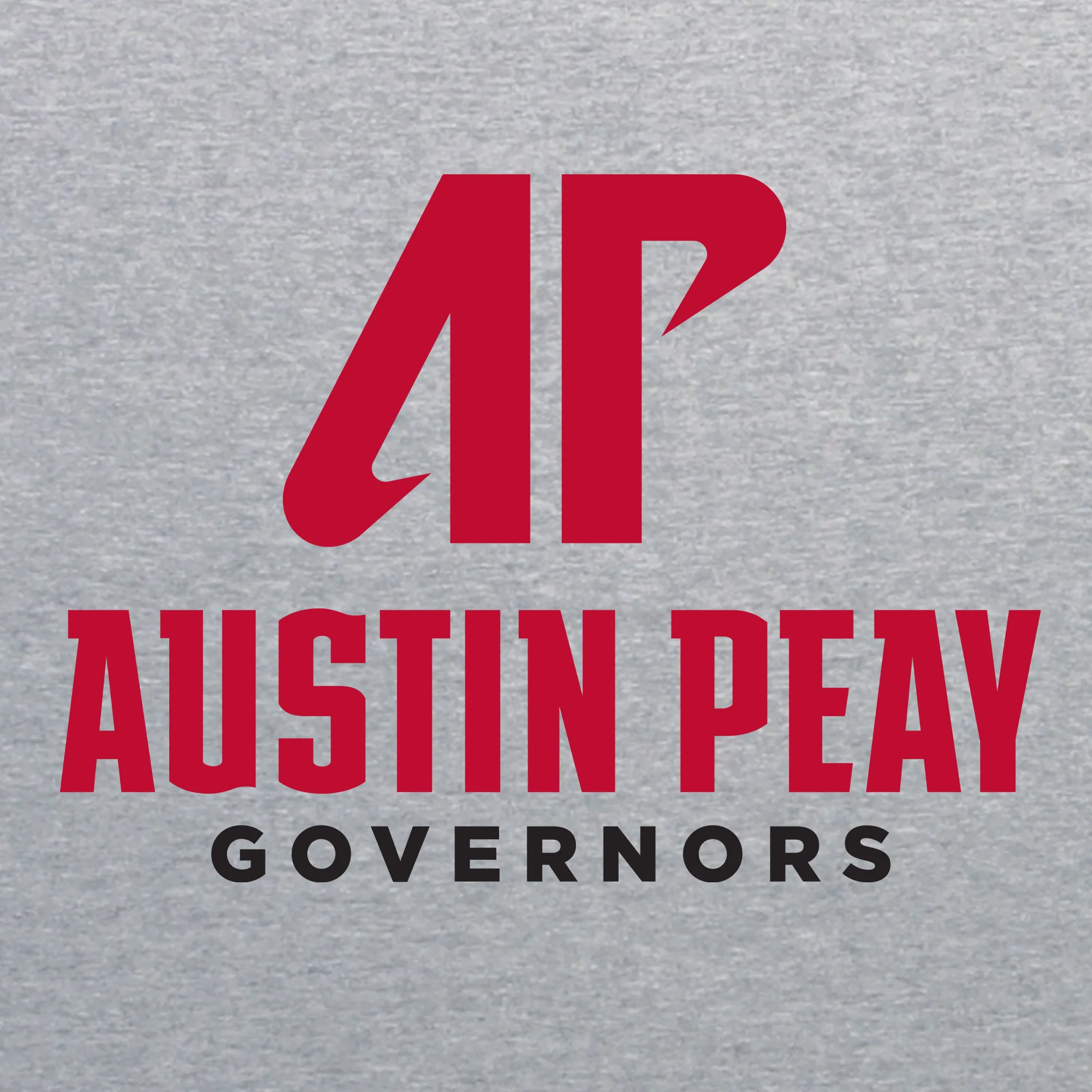 Austin Peay Governors Institutional Logo Hoodie - Sport Grey - Image 2