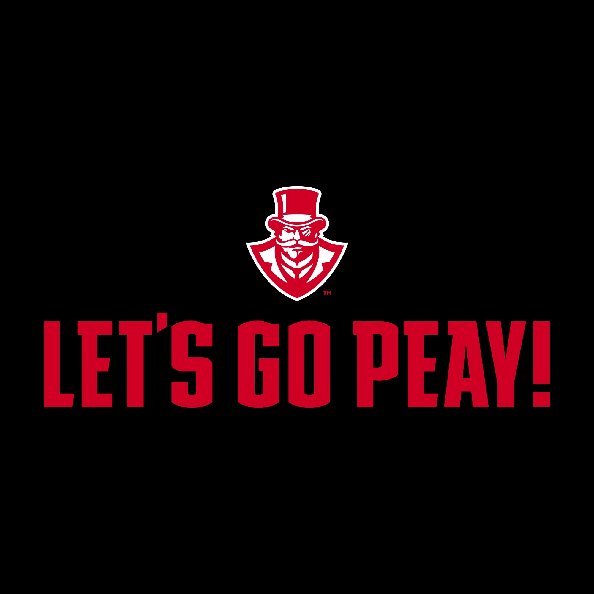 Austin Peay Governors Let's Go Peay T Shirt - Black - Image 2