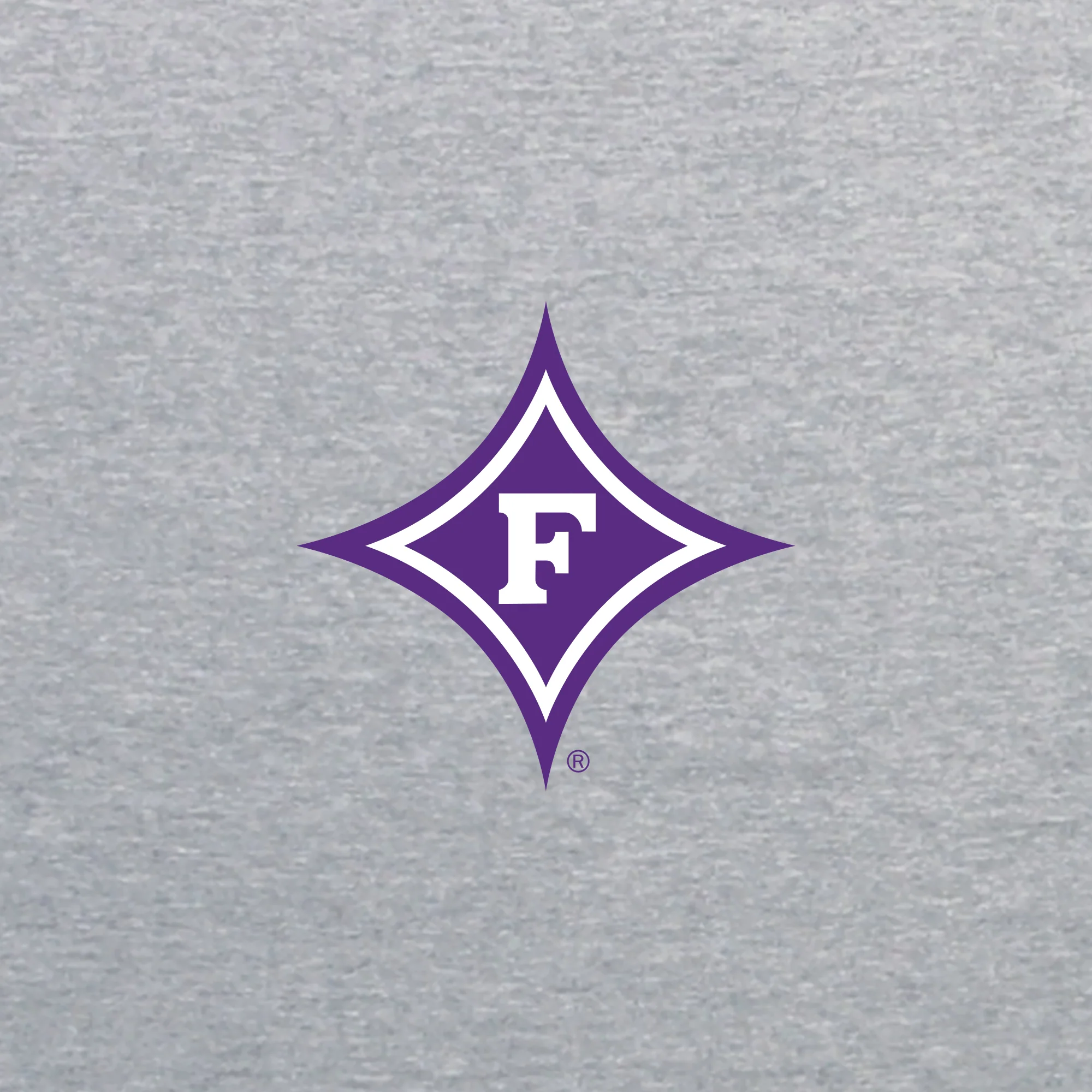 Furman Paladins Primary Logo Left Chest Zip Hoodie - Sport Grey - Image 2