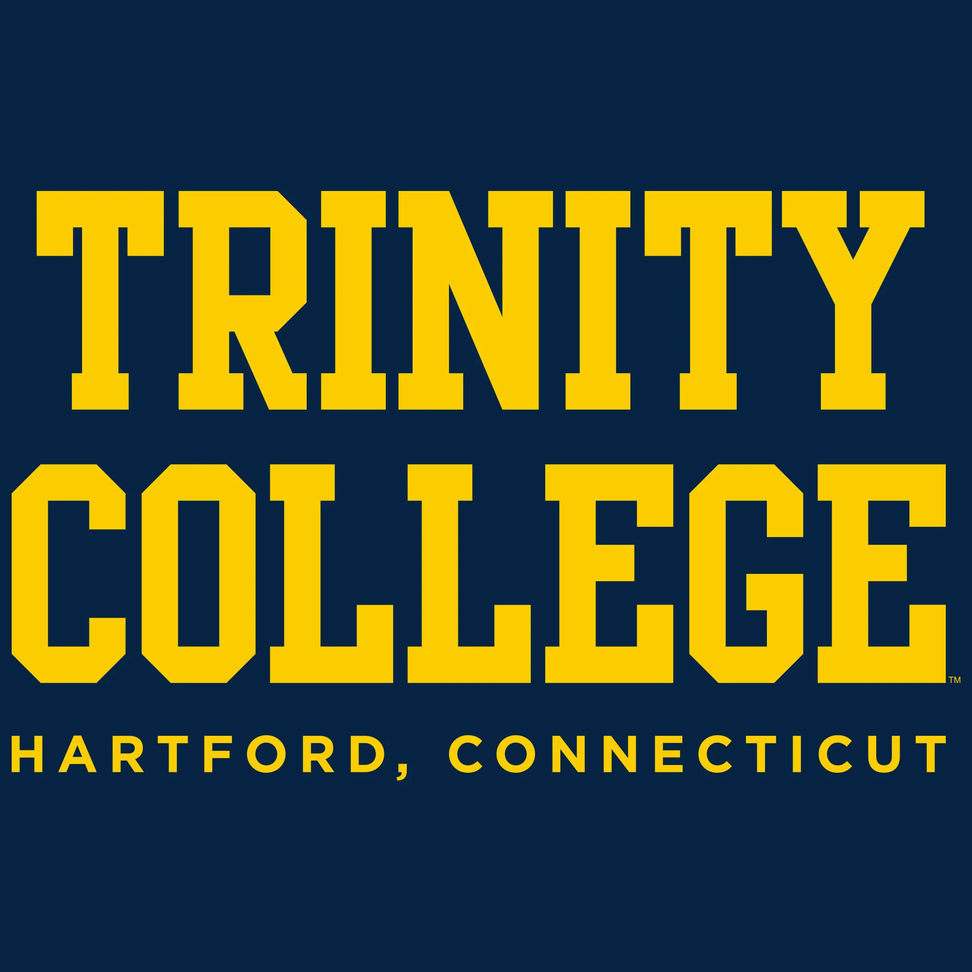 Trinity College Bantams Basic Block Cotton Long Sleeve T Shirt - Navy - Image 2