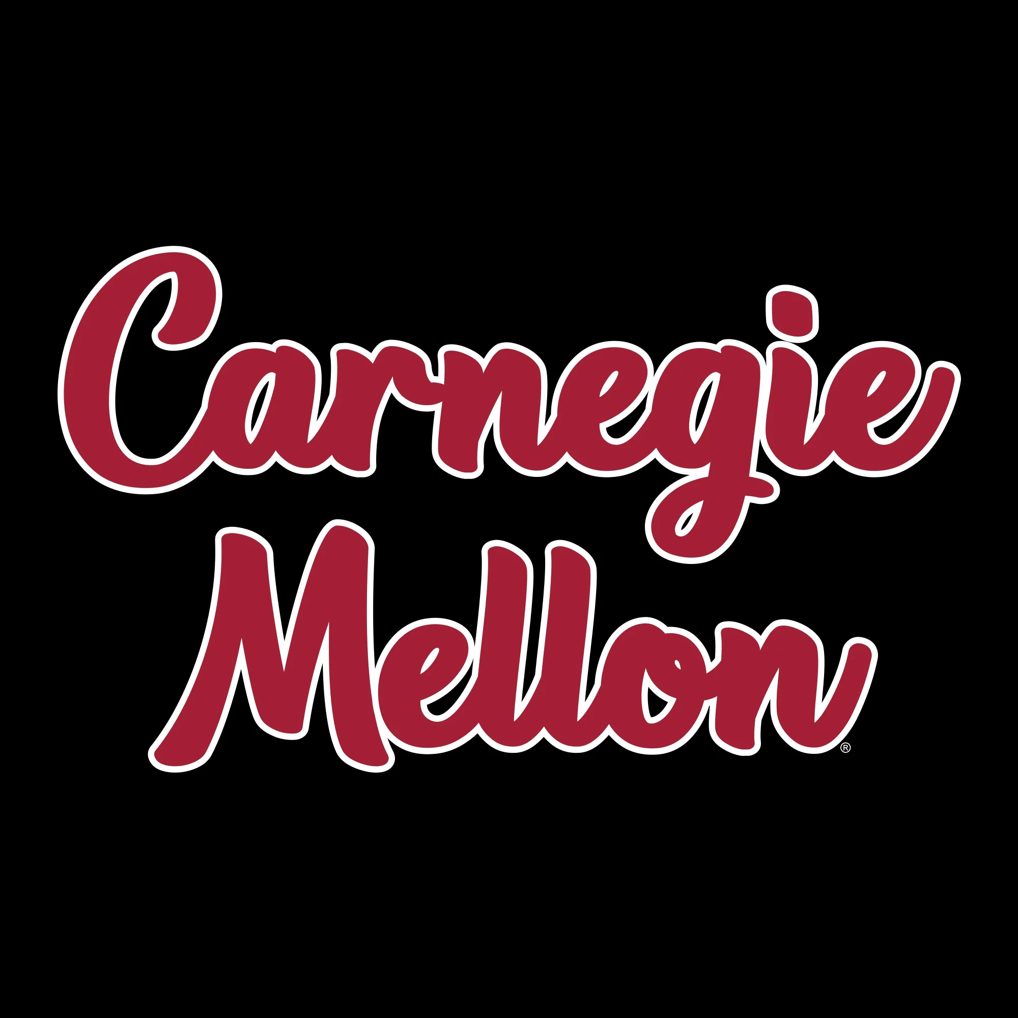 Carnegie Mellon Tartans Basic Script Cotton Long Sleeve T Shirt - Black - Image 2