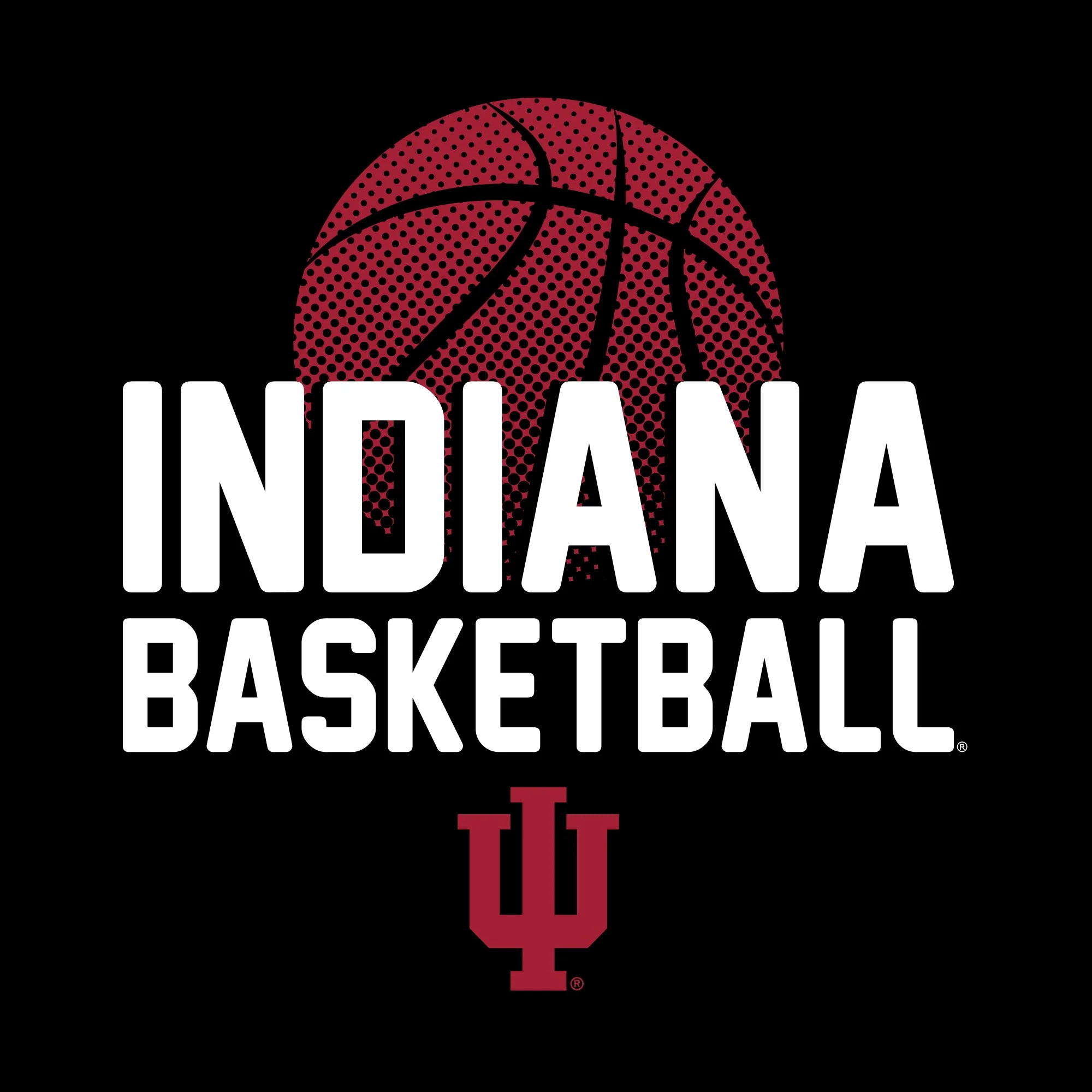 Indiana University Hoosiers Basketball Flux Basic Cotton Short Sleeve T Shirt - Black - Image 2