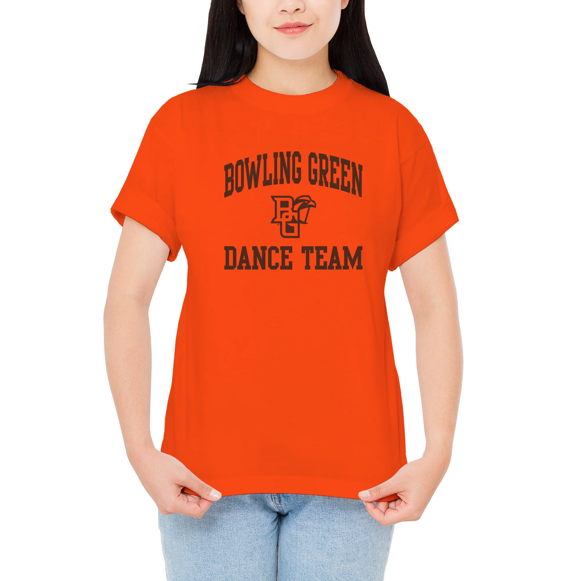 BGSU Arch Logo Dance Team T-Shirt - Orange - Image 3