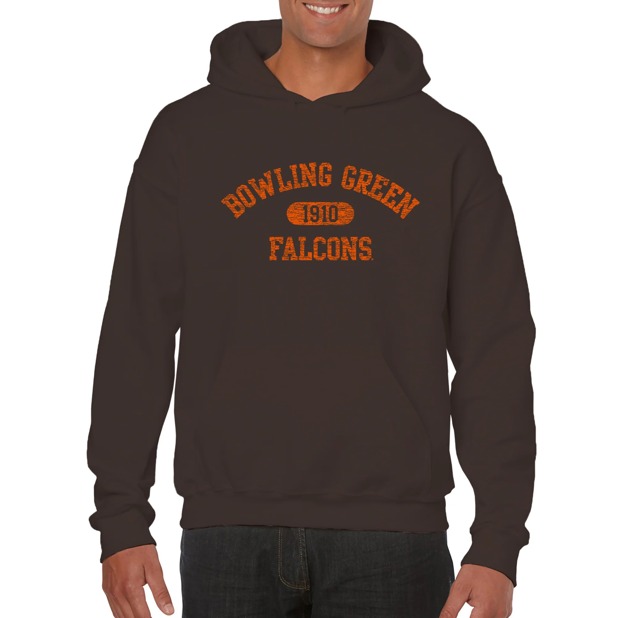 Bowling Green Athletic Arch Hoodie - Dark Chocolate - Image 3