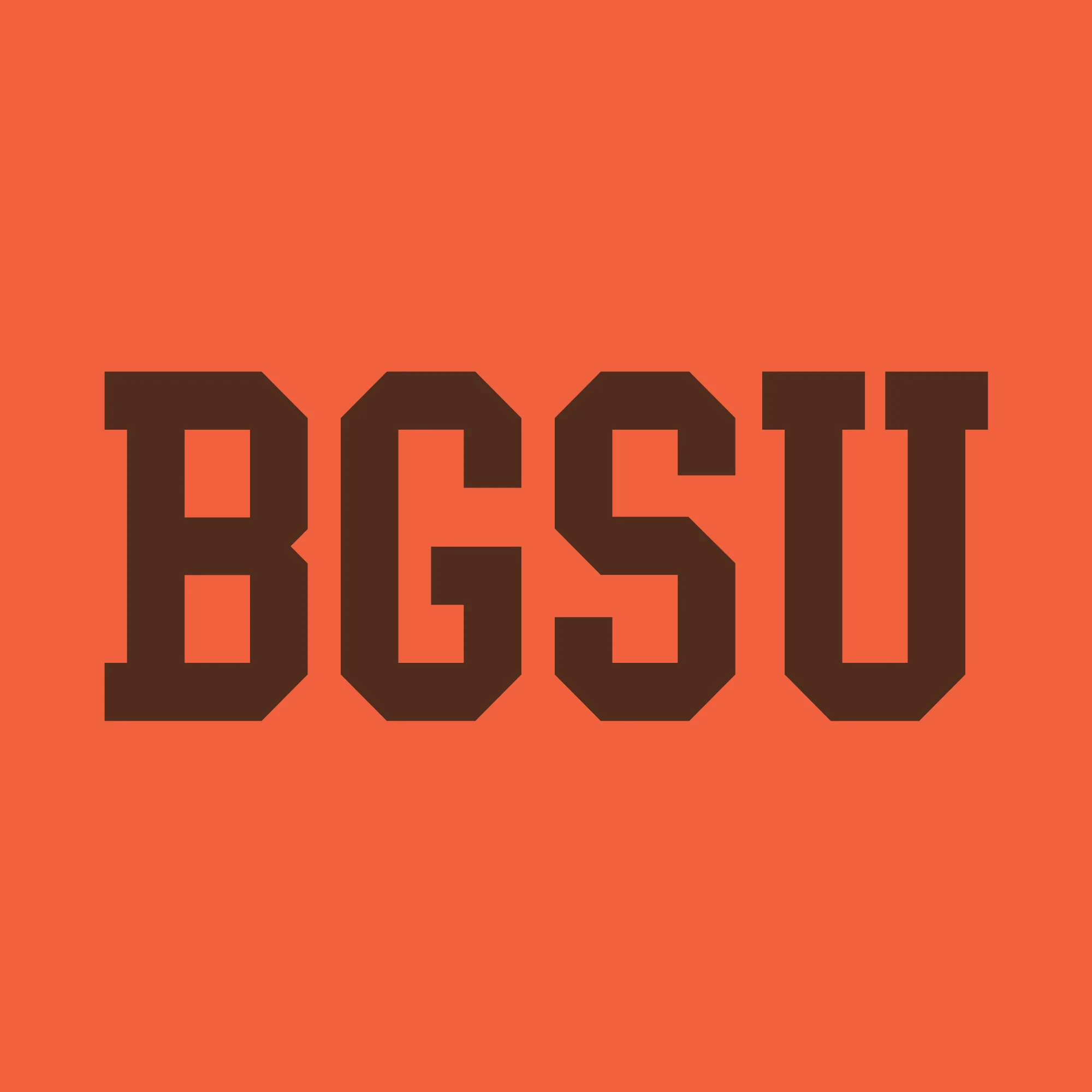 Bowling Green State Falcons Basic Block Long Sleeve T-Shirt - Orange - Image 2