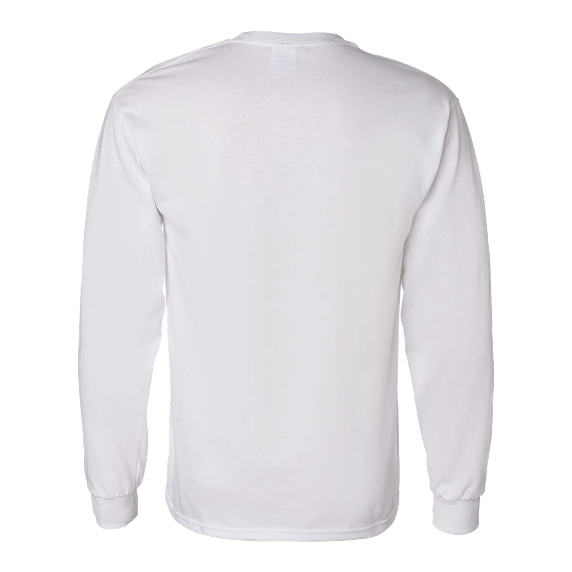 Bowling Green State University Falcons Primary Logo Cotton Long Sleeve T Shirt - White - Image 3