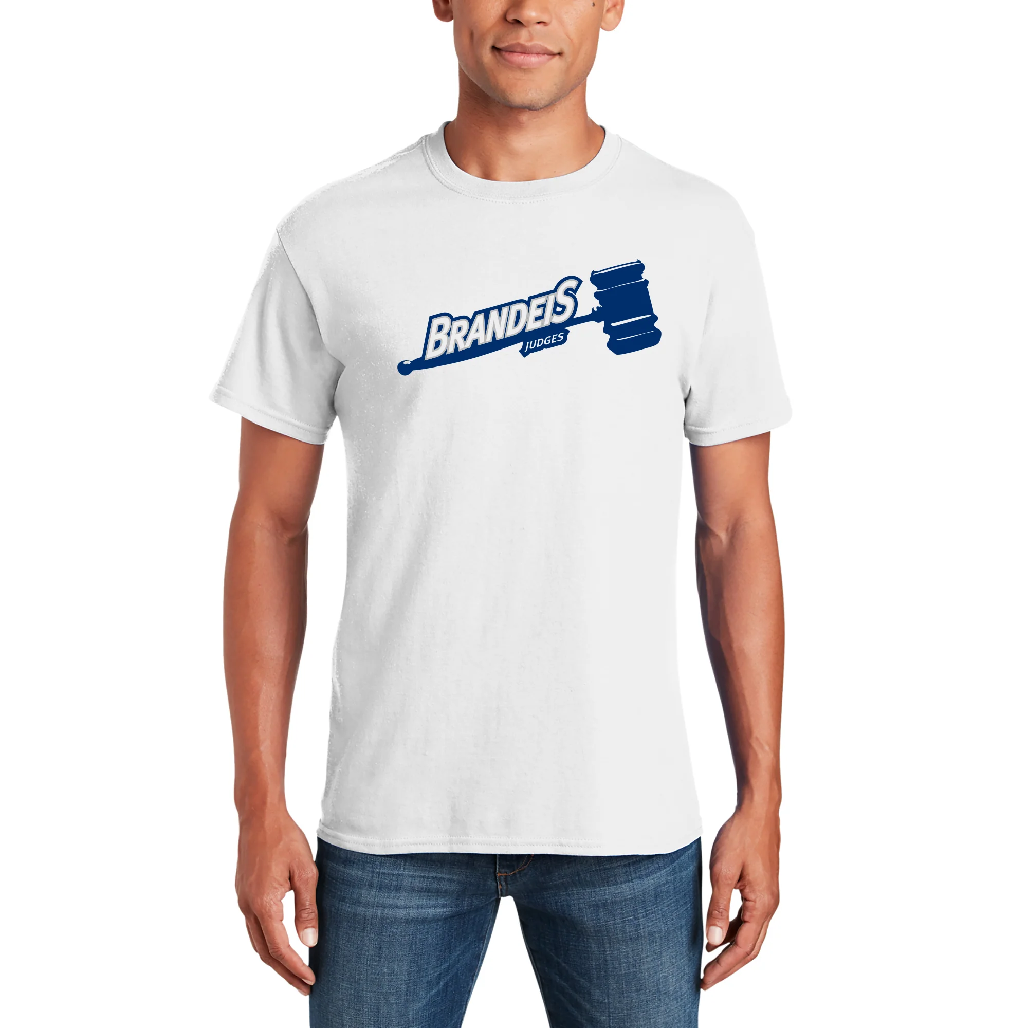Brandeis Judges Primary Logo T Shirt - White - Image 3
